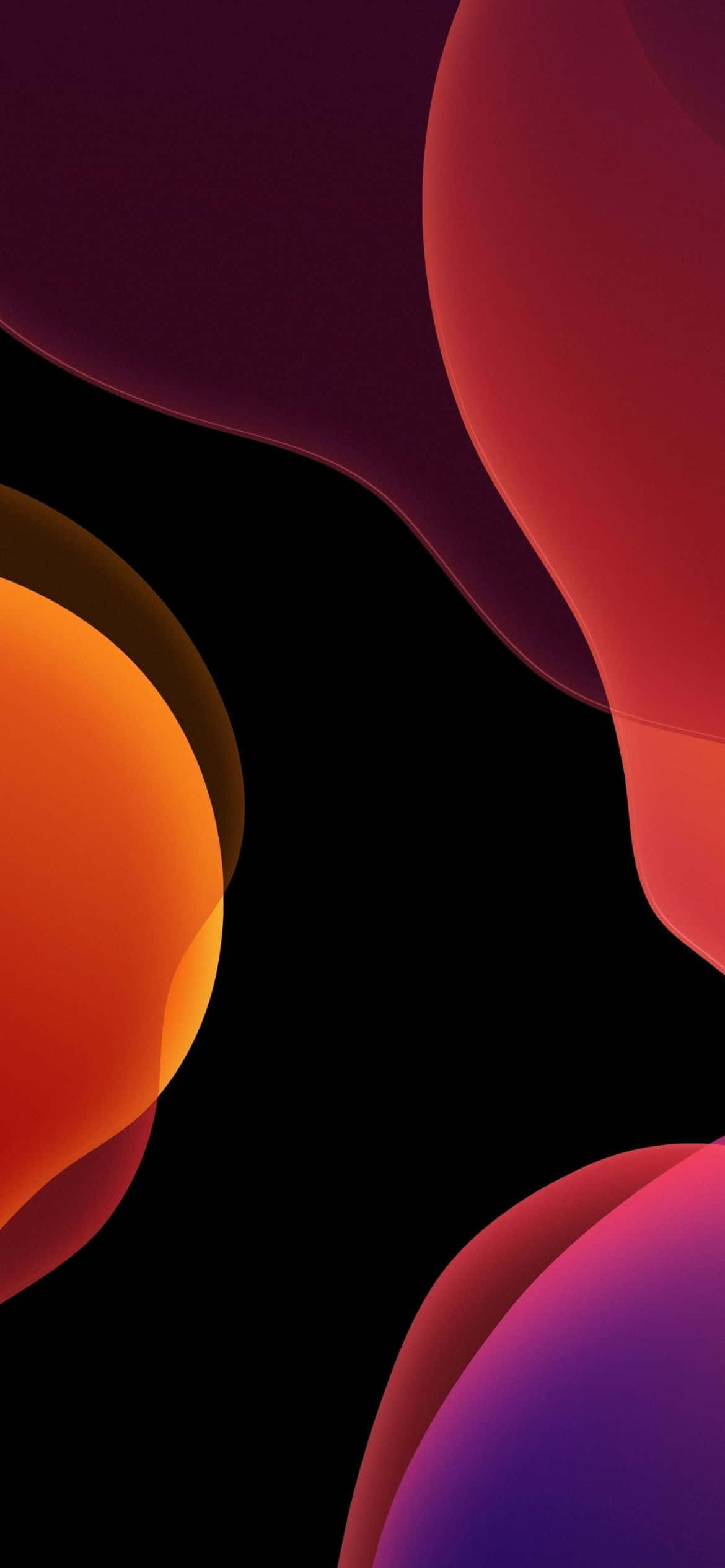 iOS 13 Orange And Purple Background Wallpaper