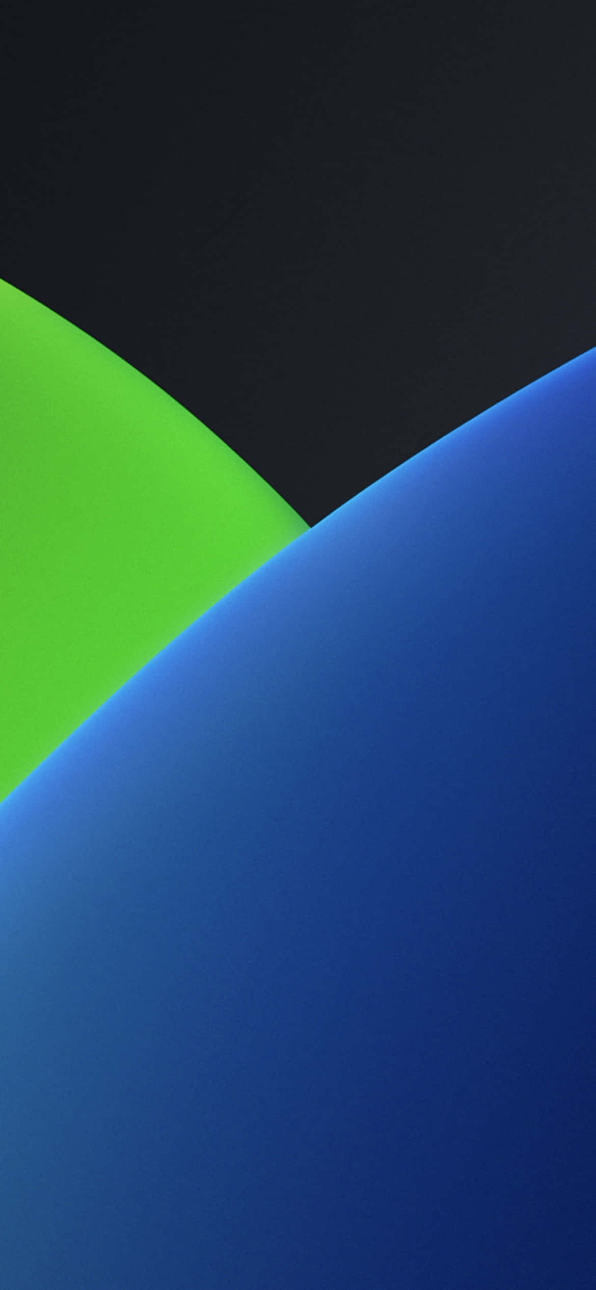 iOS 13 Yellow Green Color Overlap Background Wallpaper