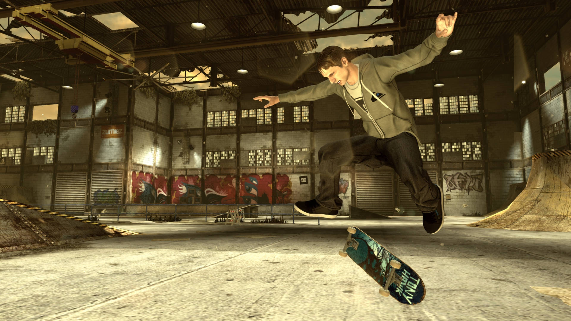 iPad Pro Tony Hawk Sa Inabandunad na Skate Rink Wallpaper