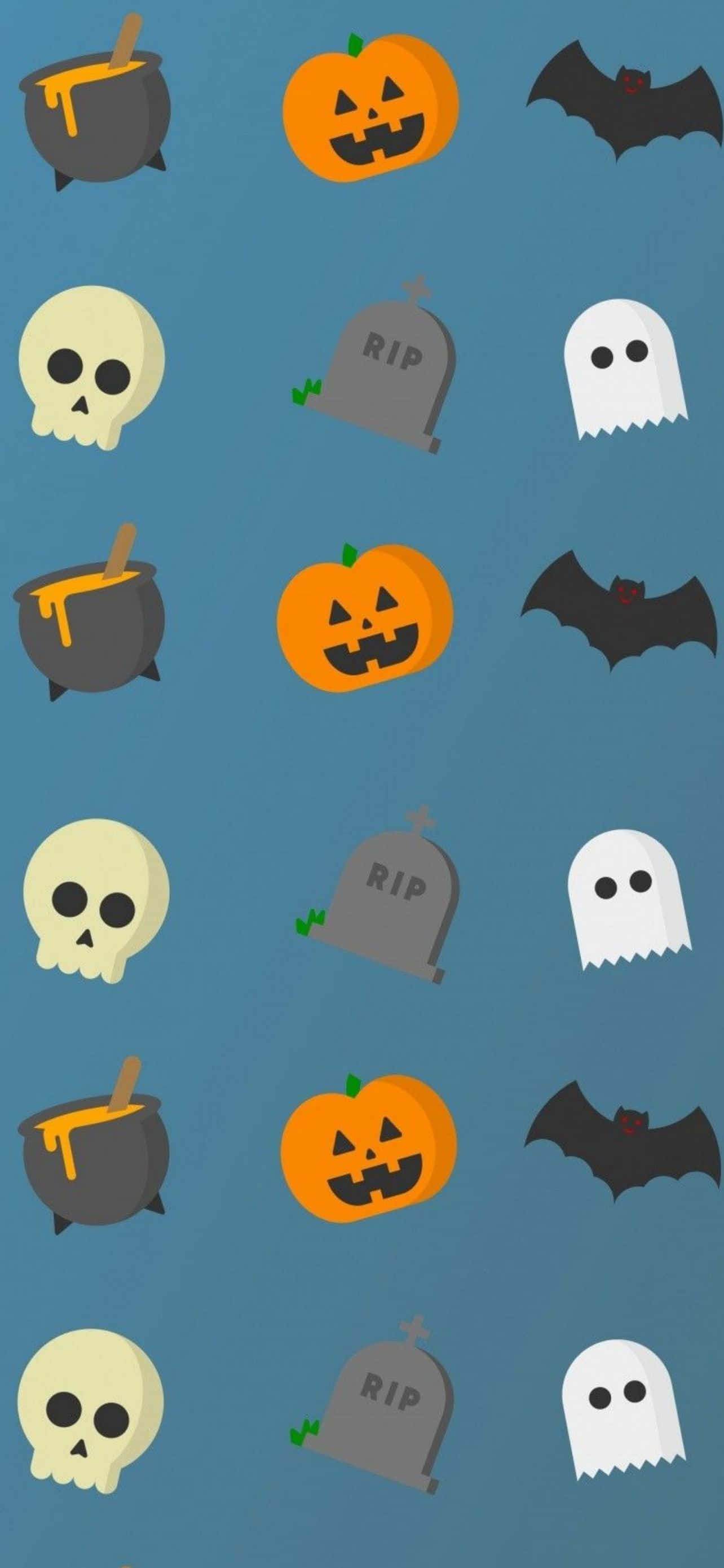 Ipadala ang iyong Halloween spirit gamit ang festive iPhone wallpaper na ito. Wallpaper