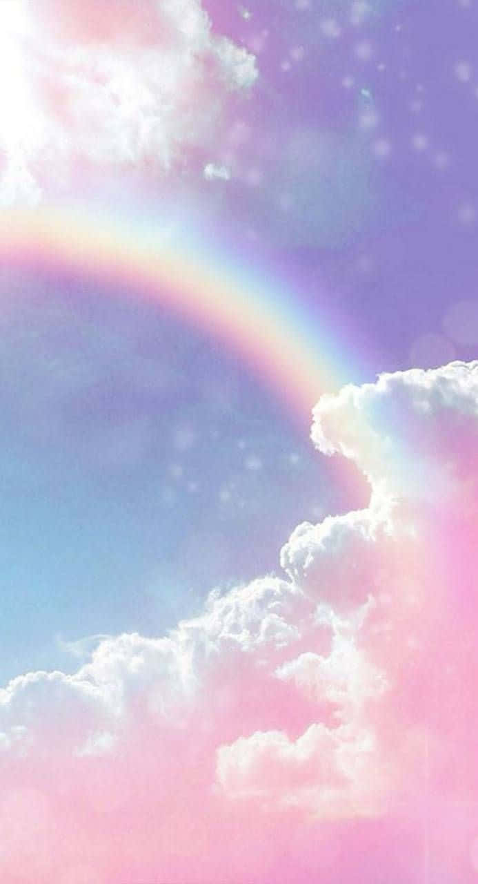 "Ipagdiwang ang buhay gamit ang ganda ng bahaghari!" Wallpaper