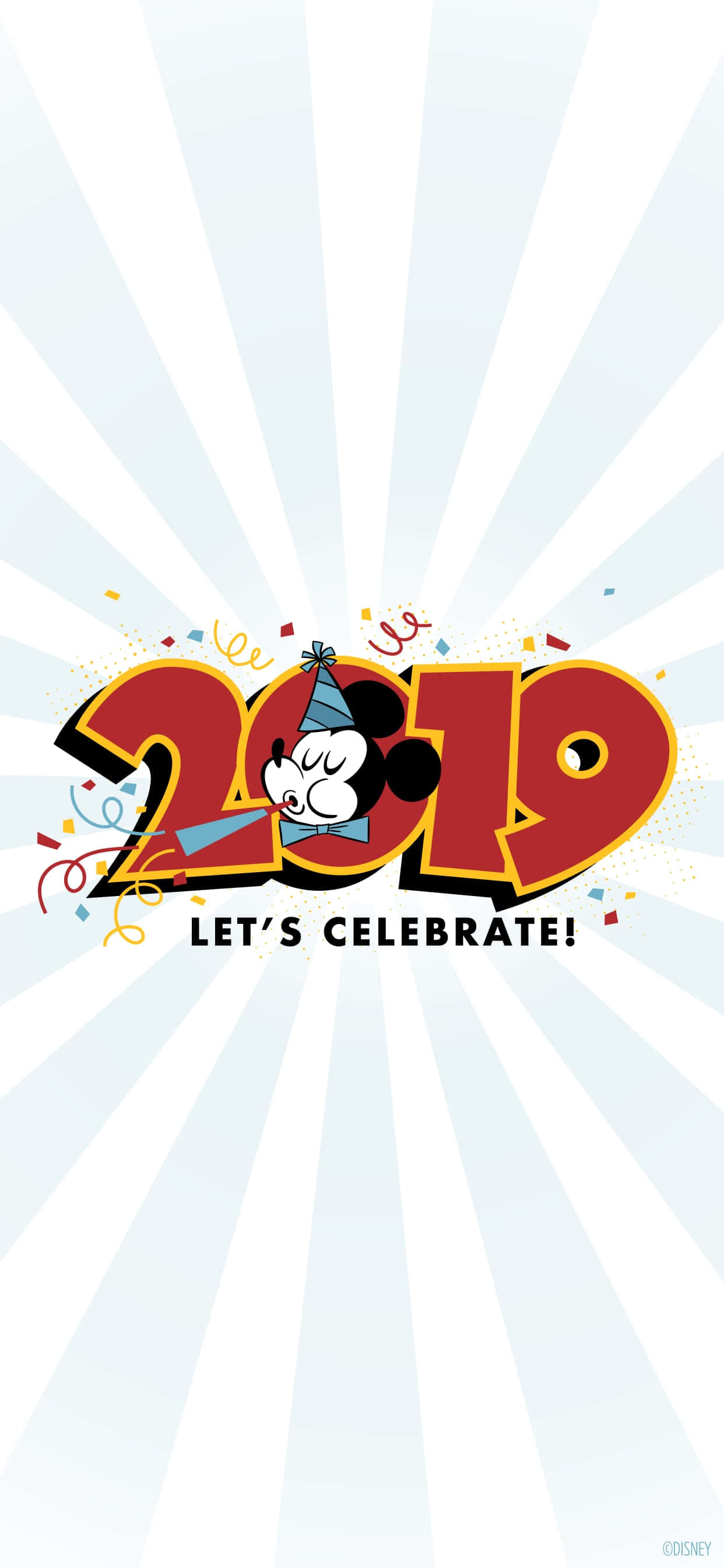 Ipagdiwang ang bagong taon kasama si Mickey Mouse! Wallpaper
