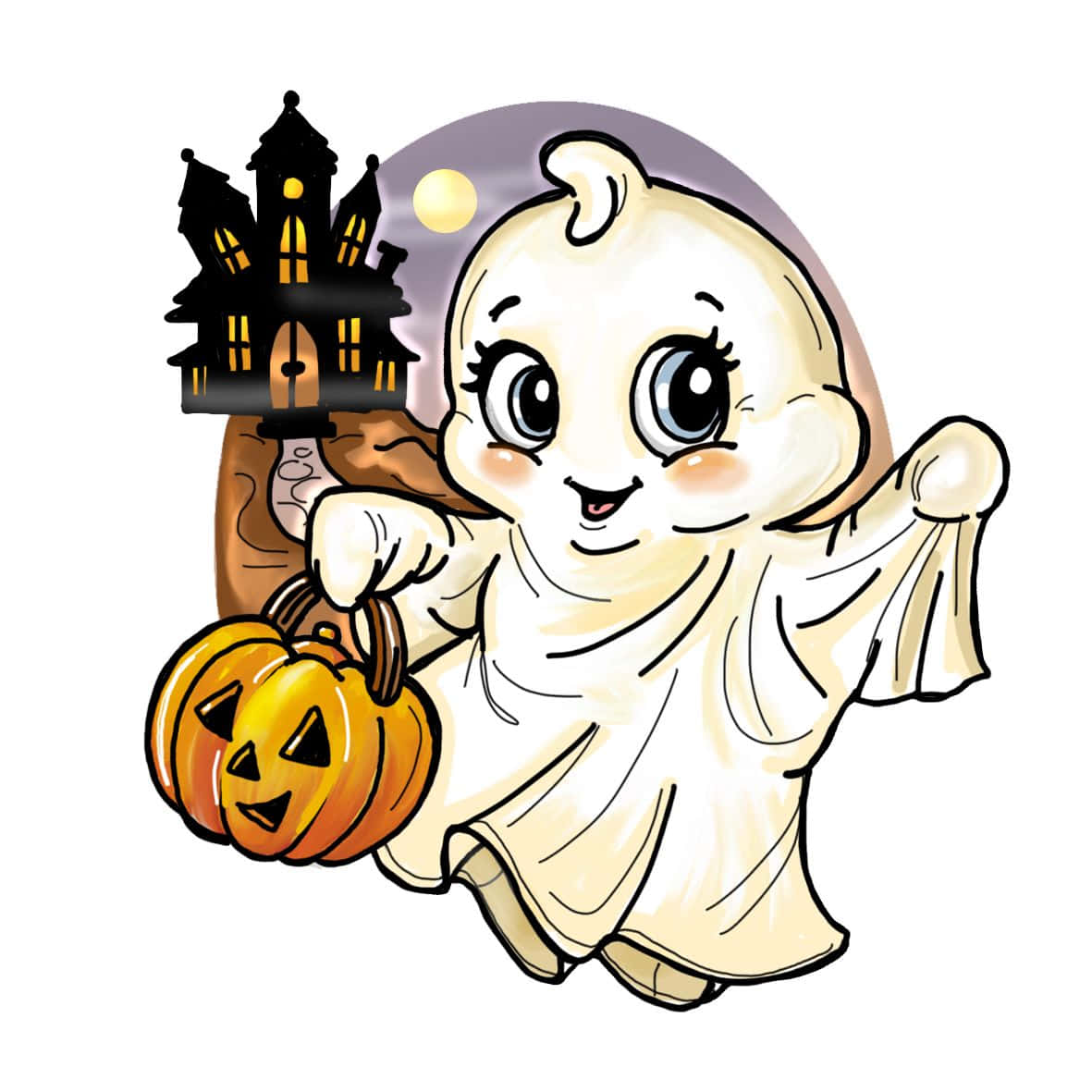 Ipagdiwang ang Halloween kasama ang mga kaibig-kaibig na cartoon monsters Wallpaper