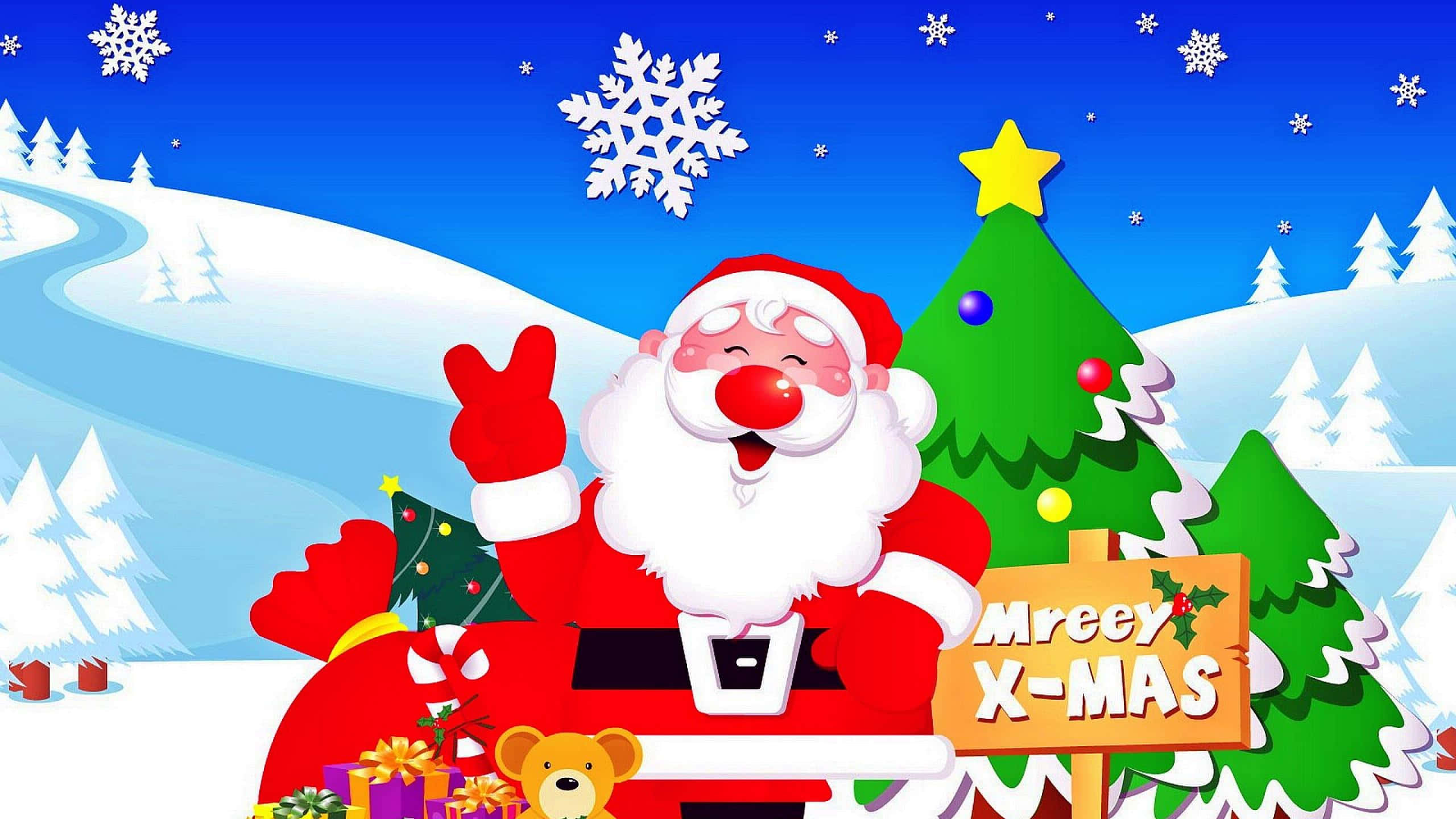 Ipagdiwang ang kapaskuhan gamit ang nakatutuwang background na ito para sa Pasko! Wallpaper