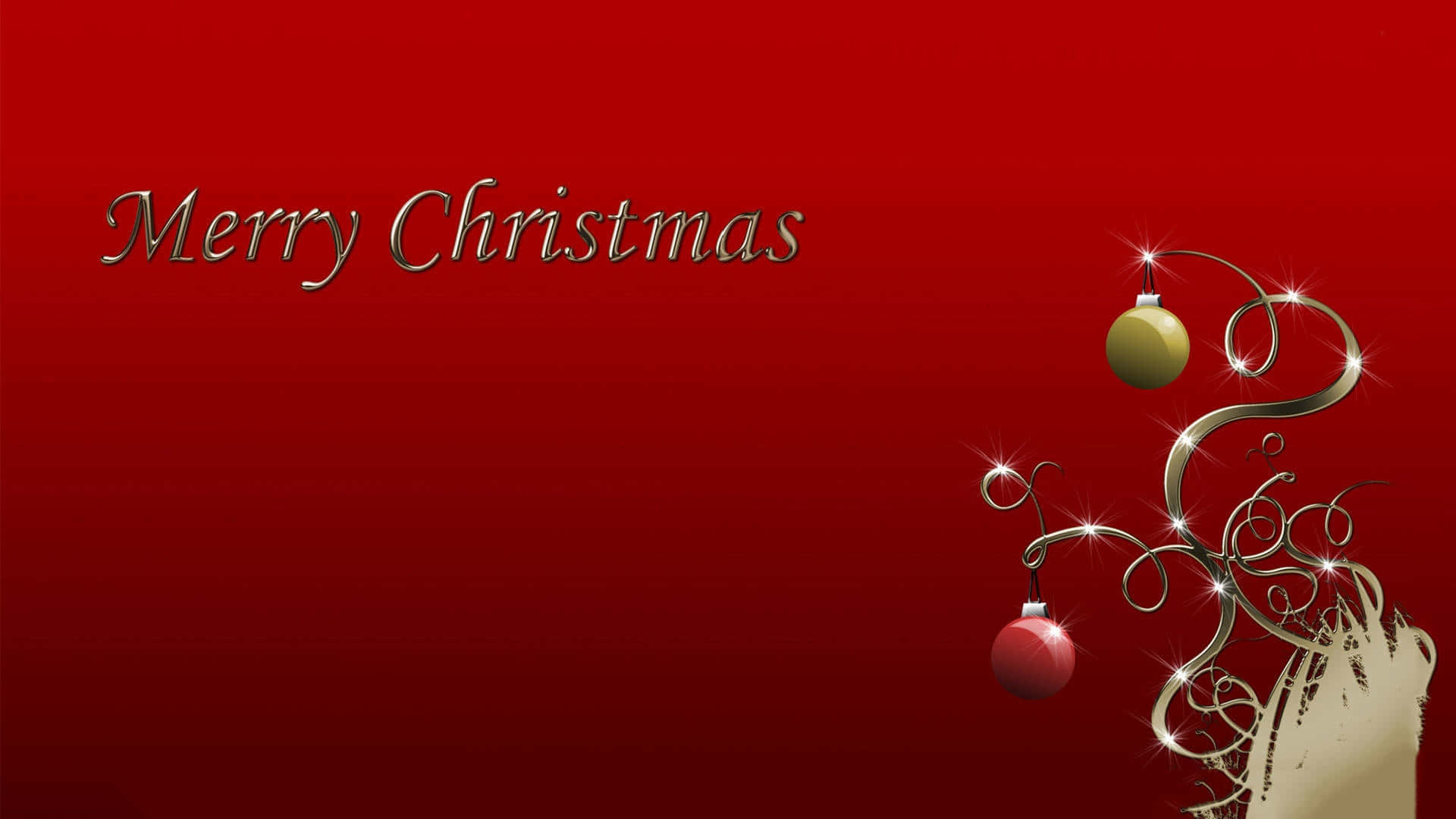 Ipagdiwang ang kapaskuhan sa maligayang istilo gamit ang pulang background ng Pasko Wallpaper