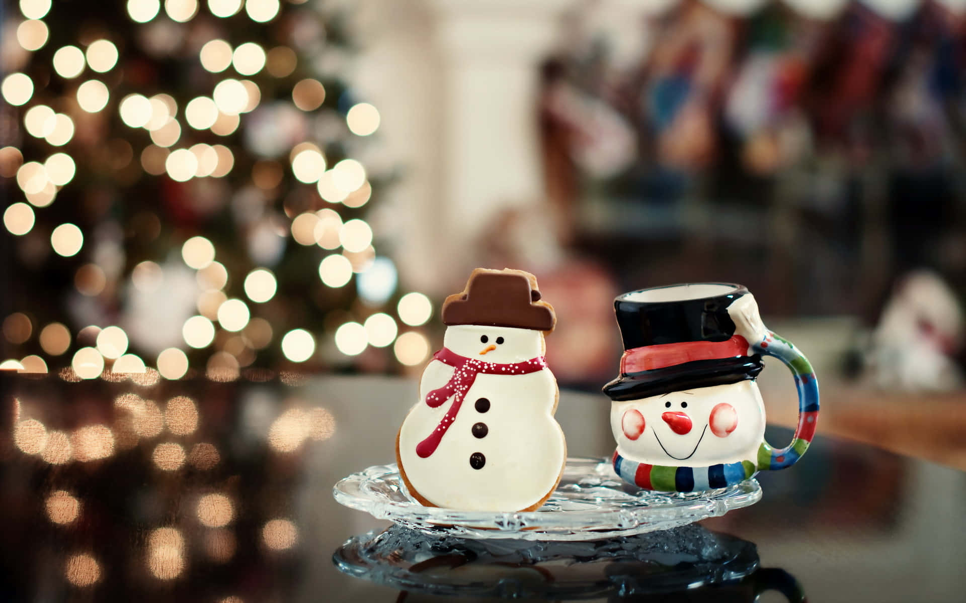 Ipagdiwang ang Pasko na may Kaaya-ayang Tema Wallpaper