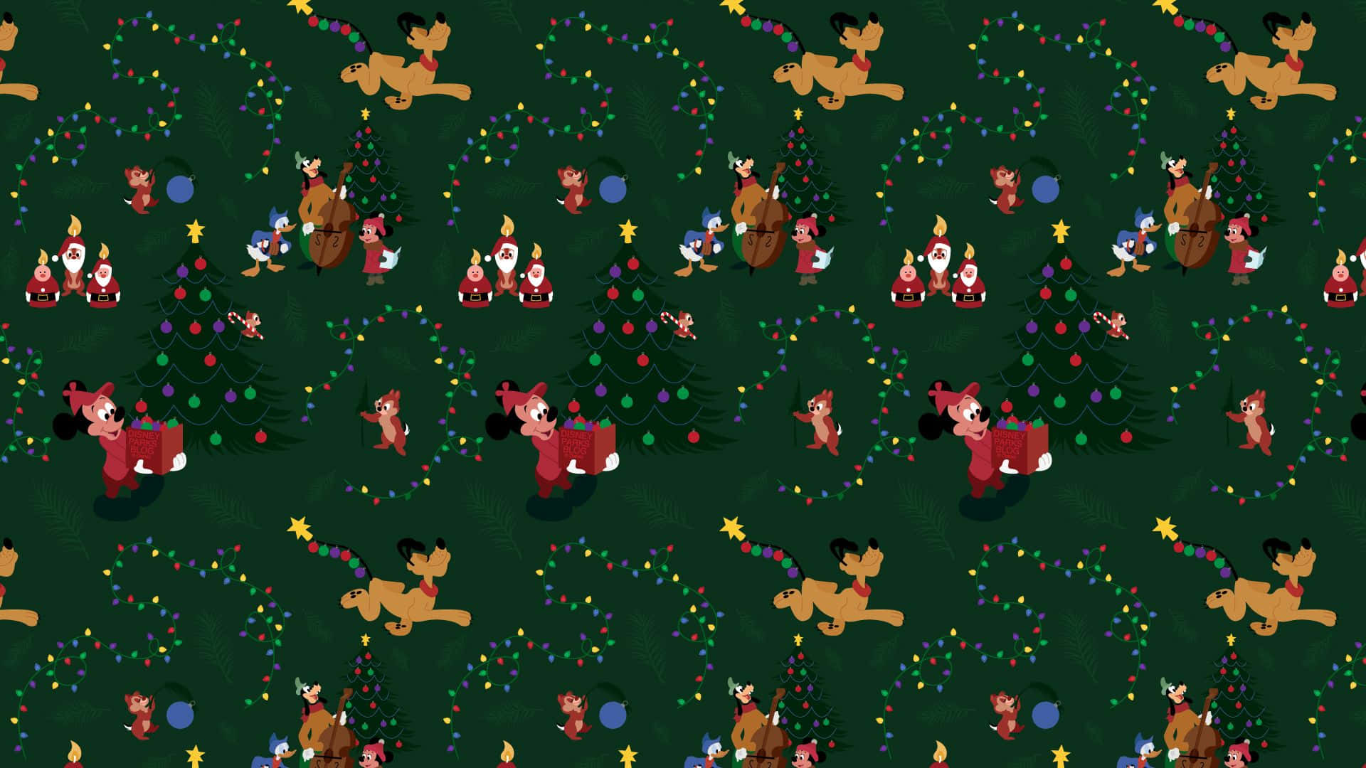 Ipagdiwang ang Pasko kasama ang Disney! Wallpaper