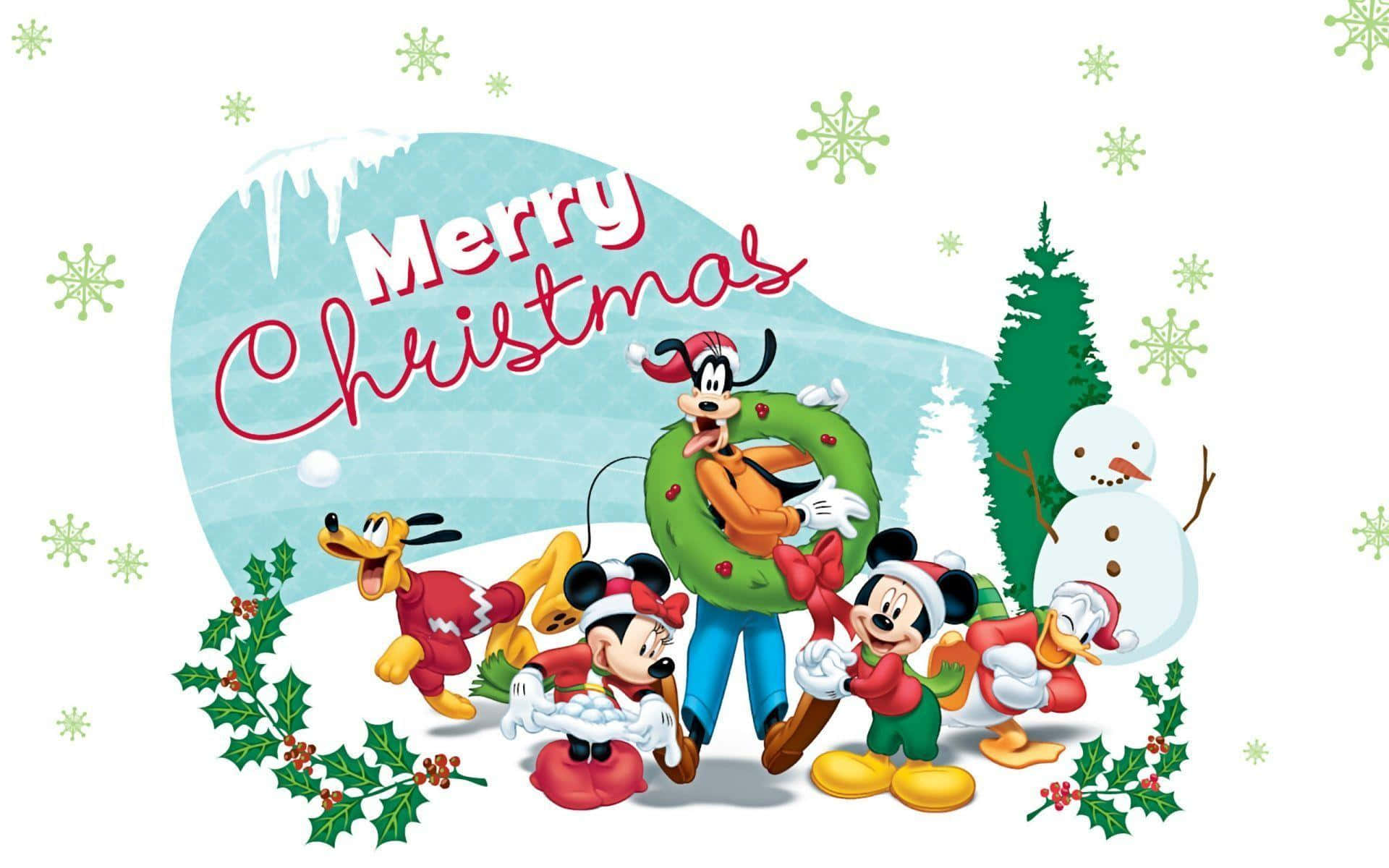 Ipagdiwang ang Pasko kasama ang Mahika ng Disney Wallpaper