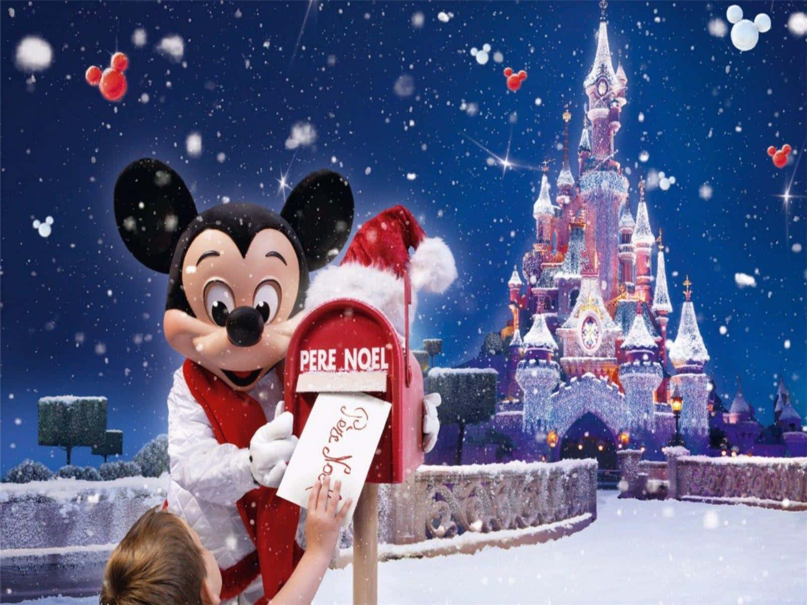 Ipagdiwang ang Saya ng Pasko kasama ang Disney Wallpaper