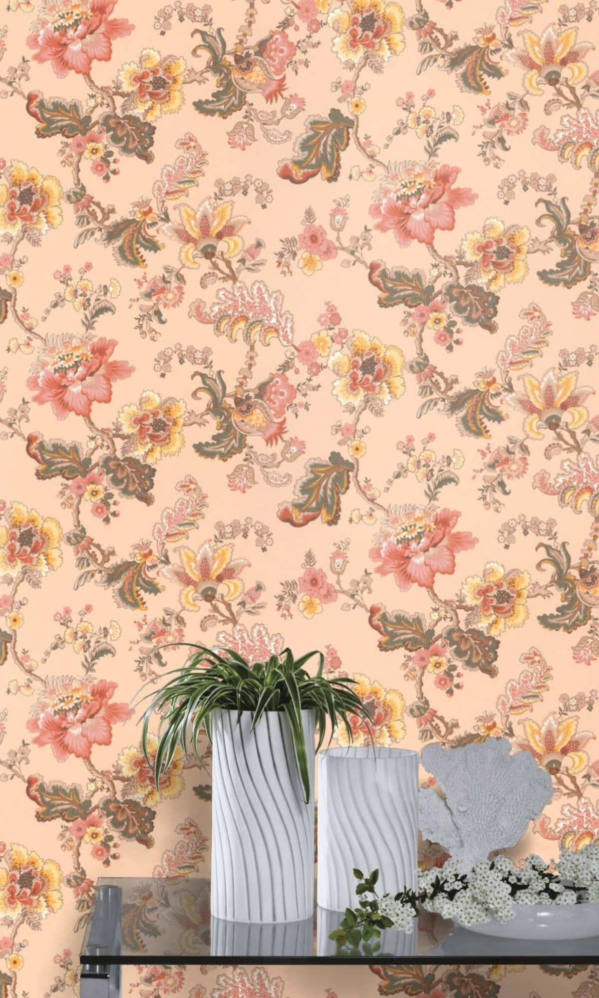 Ipakita ang iyong pag-ibig para sa lahat ng bagay na pink at floral gamit itong magandang wallpaper! Wallpaper