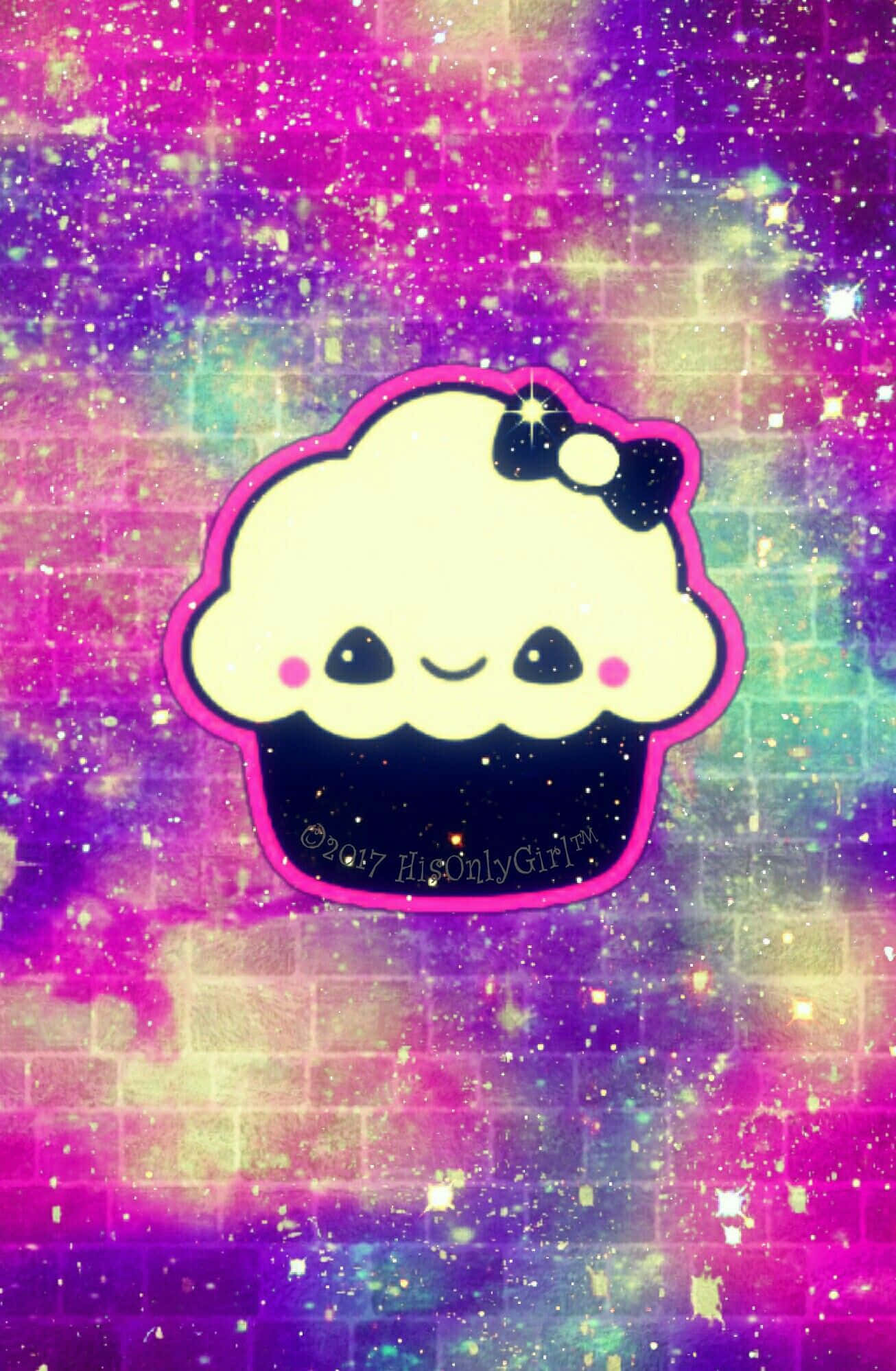 Ipakita ang iyong pagmamahal sa mga bituin gamit ang magandang Cute Galaxy na ito! Wallpaper