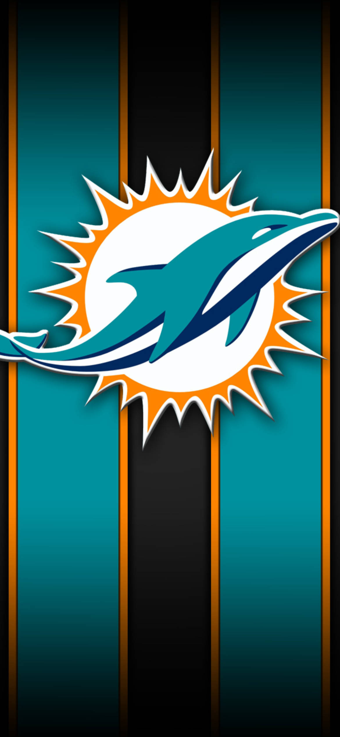 Ipakita ang iyong team spirit gamit ang isang Miami Dolphins iPhone! Wallpaper