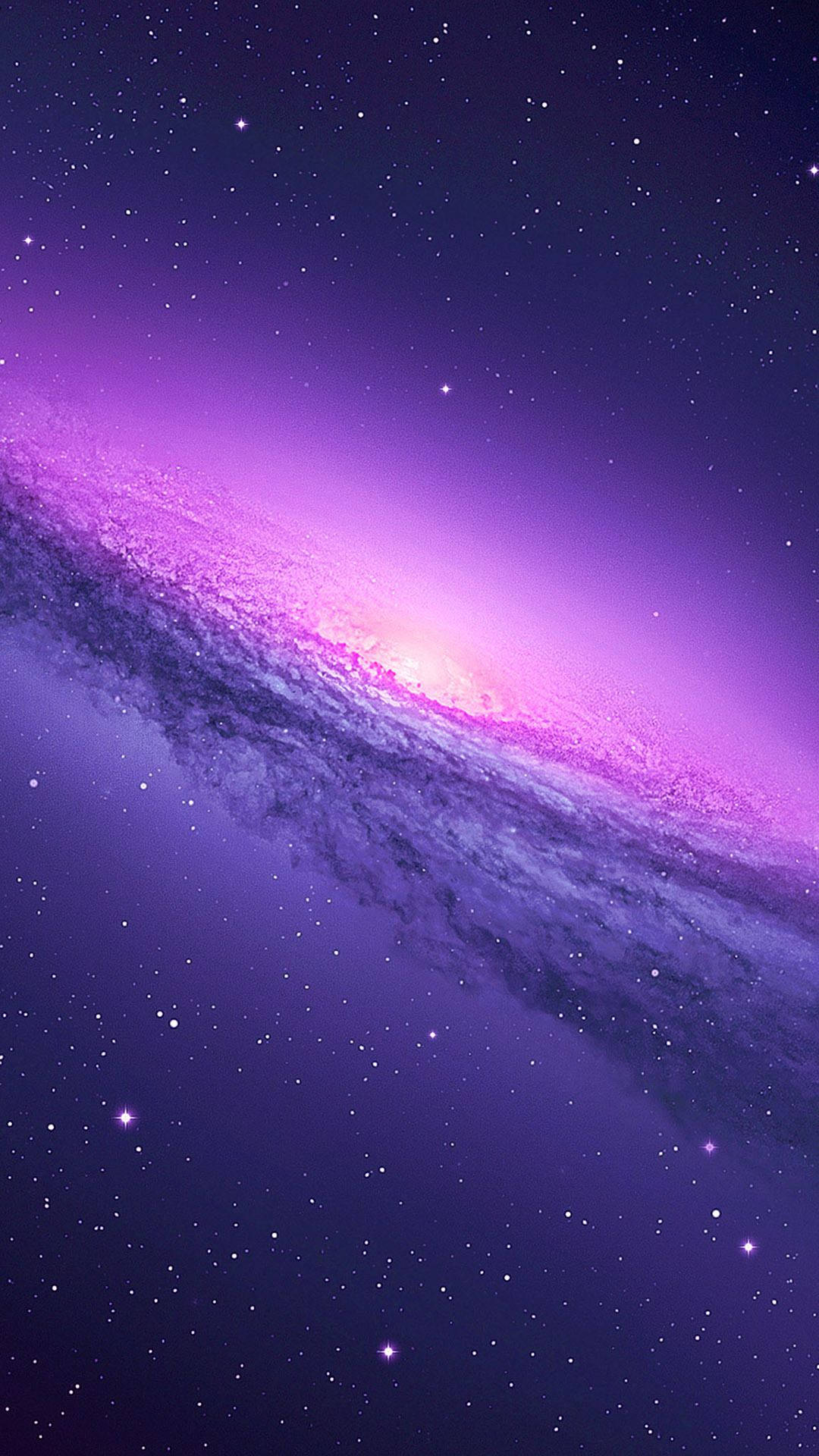 iPhone 11 Lila Milky Way Universe Wallpaper