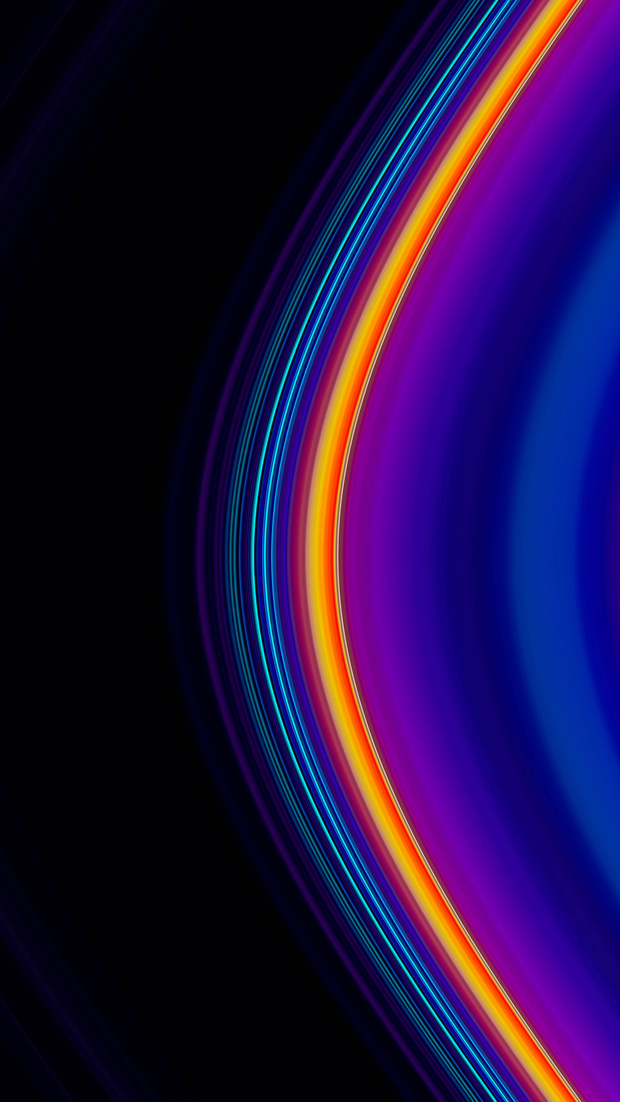 iPhone 12 Pro Max Curved Lines Wallpaper