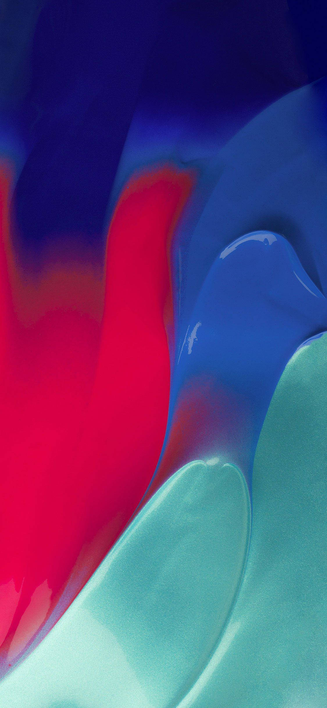 iPhone 13 Abstract na Pula na Pintura Wallpaper