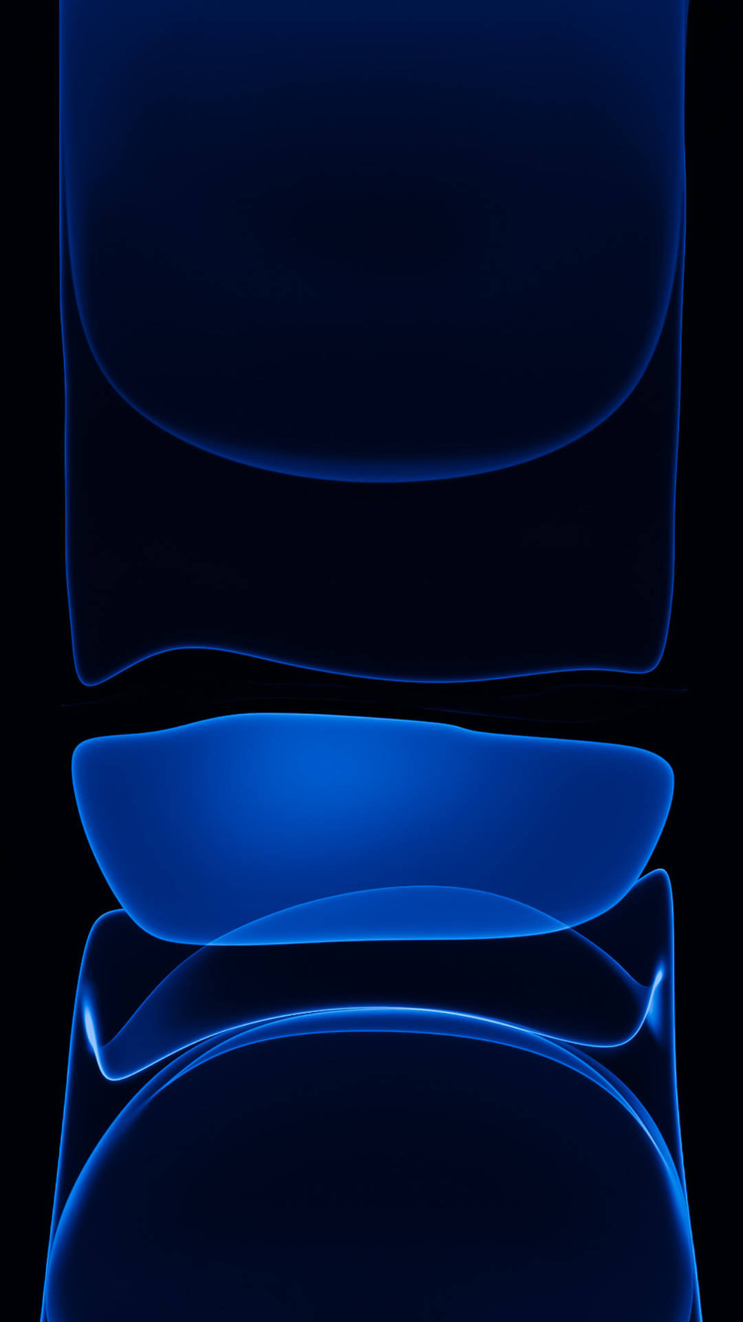 iPhone 13 Blue Abstract Art Wallpaper
