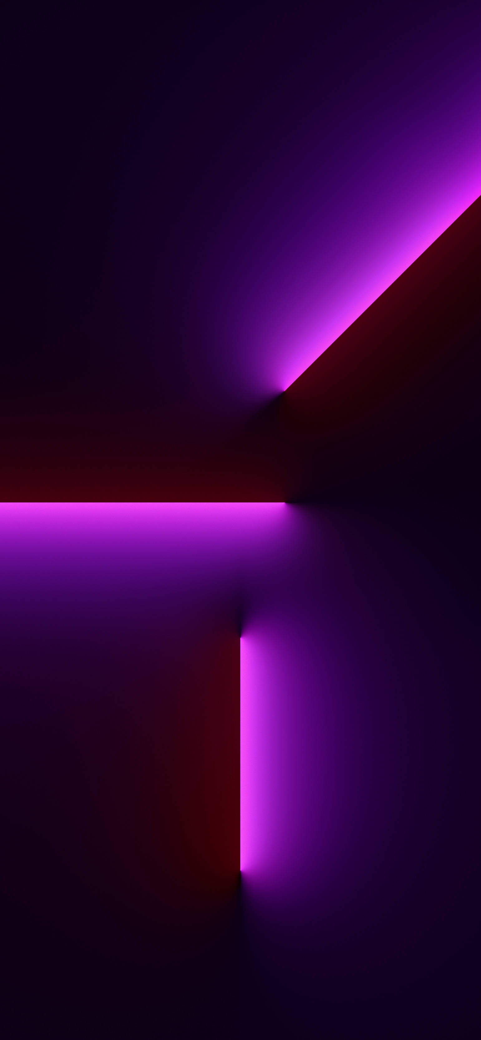 iPhone 13 Dark Pink Light Beam Wallpaper