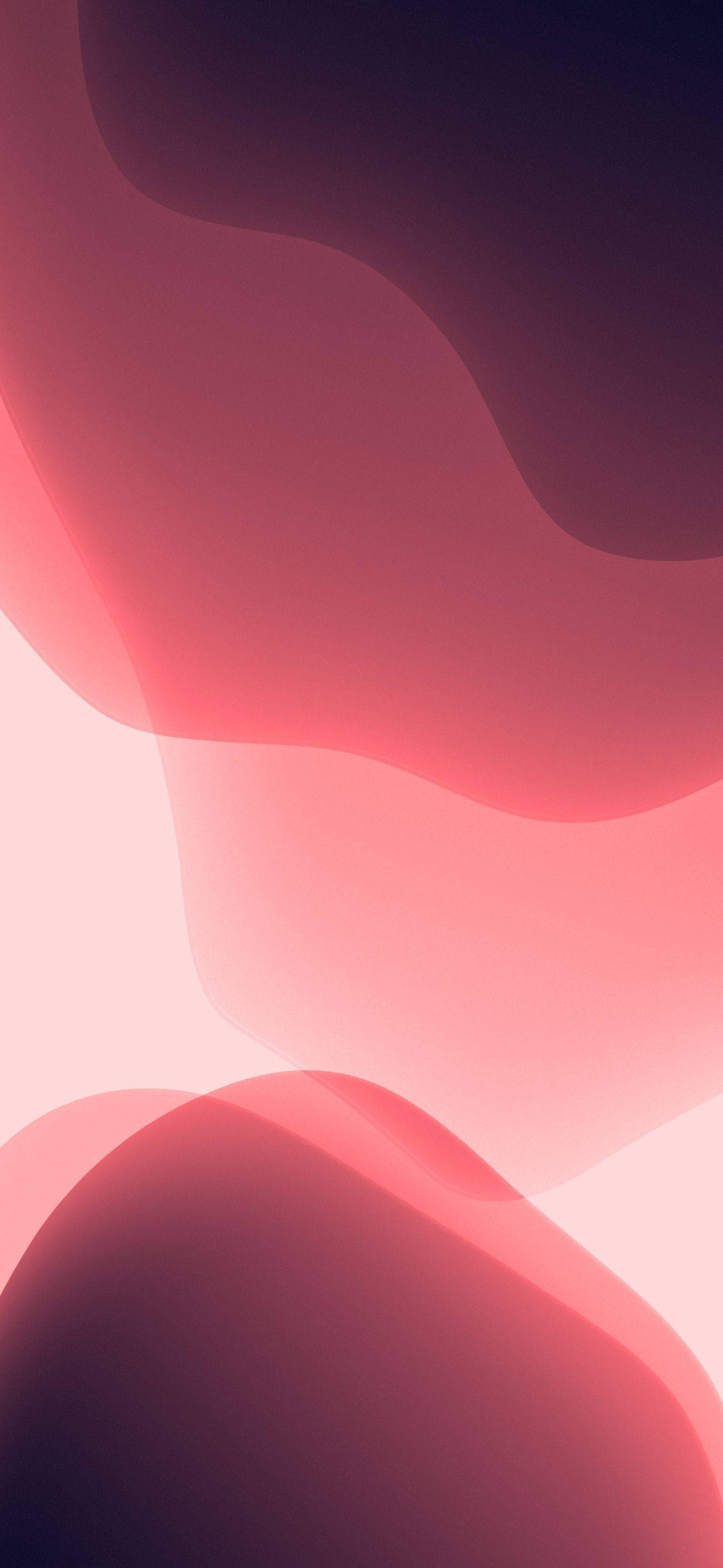 iPhone 13 iOS Pink Abstract Wallpaper