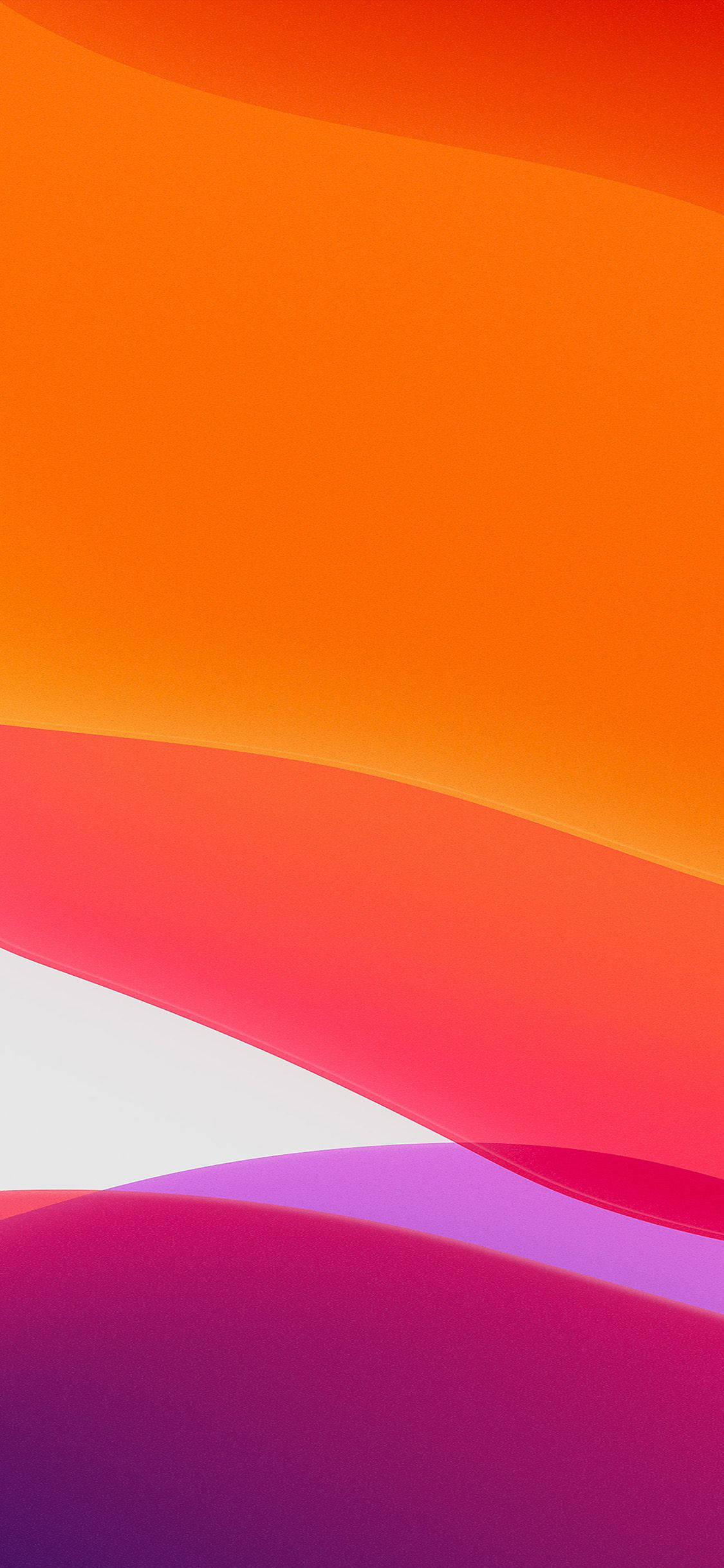 iPhone 13 iOS Pink Orange Abstract Wallpaper