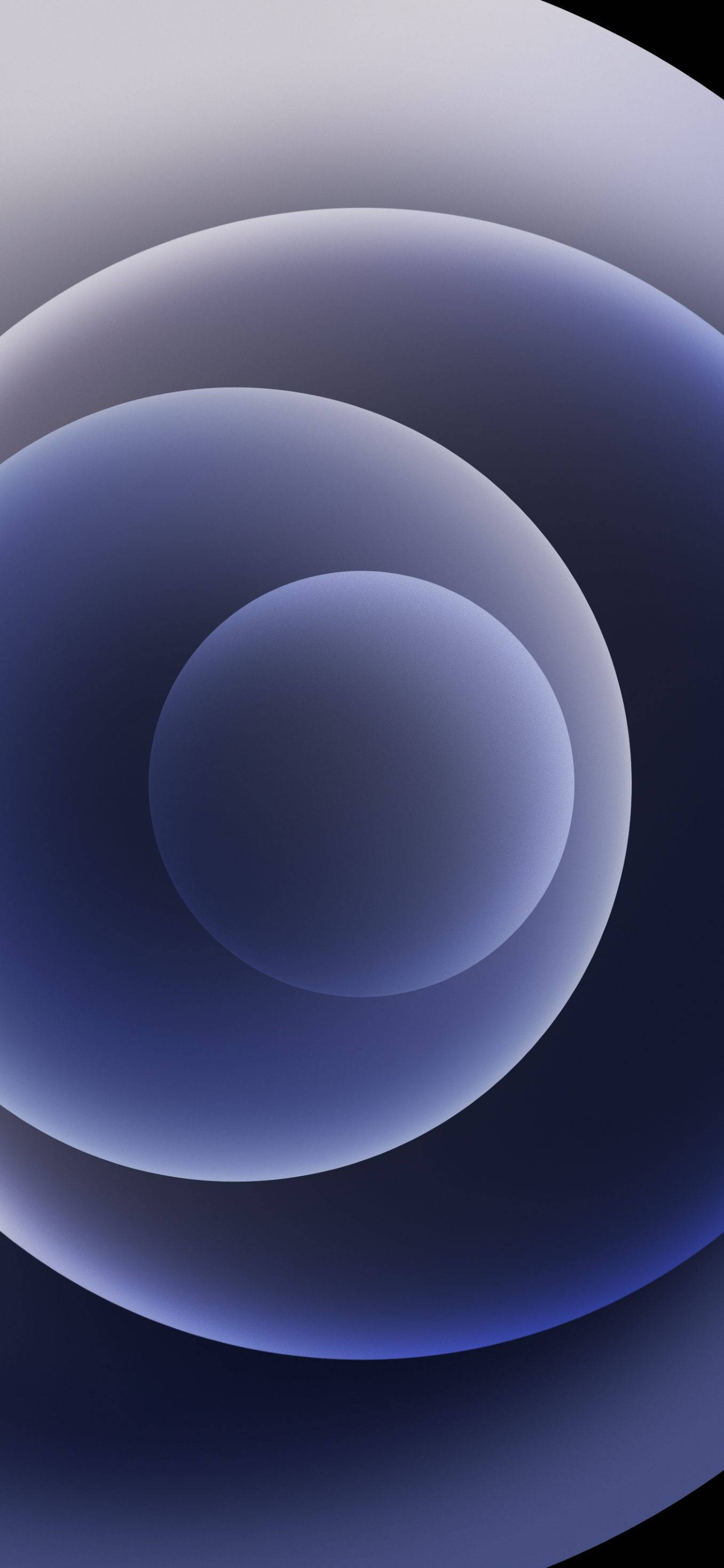iPhone 13 Lila na Abstract na Bilog Wallpaper
