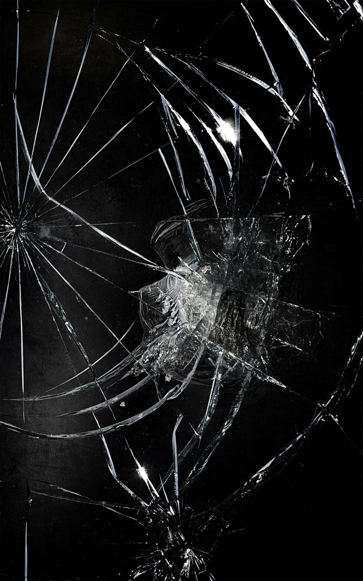 iPhone Cracked Screen Scratches Prank Wallpaper