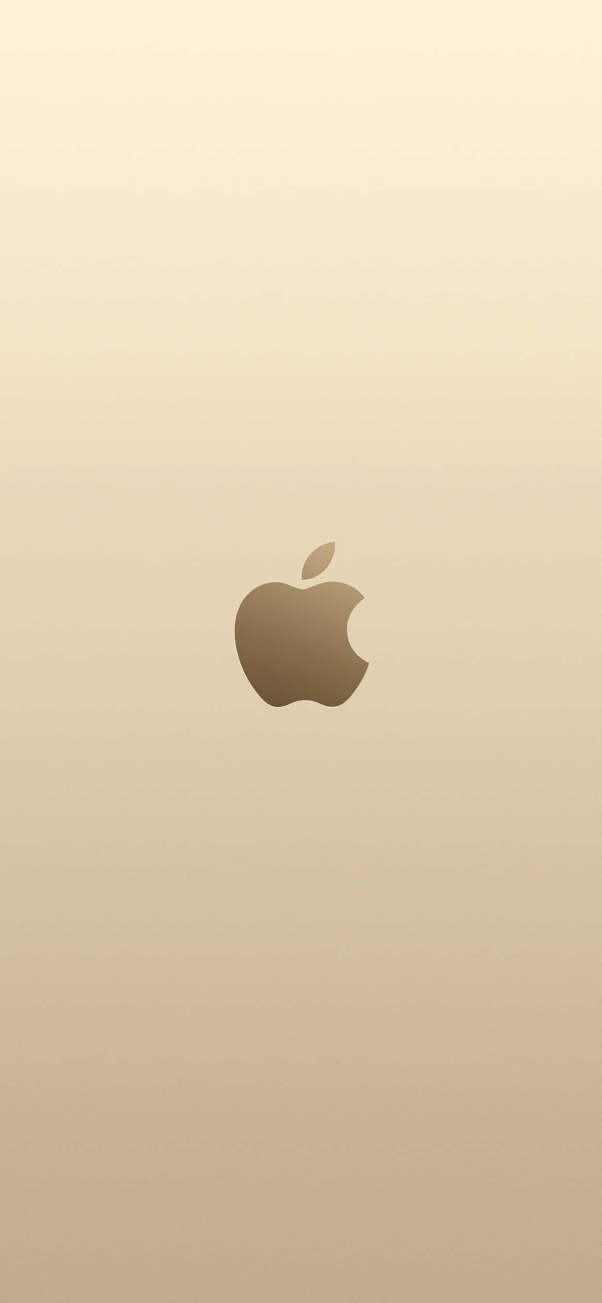 iPhone Logo Gold Background Wallpaper
