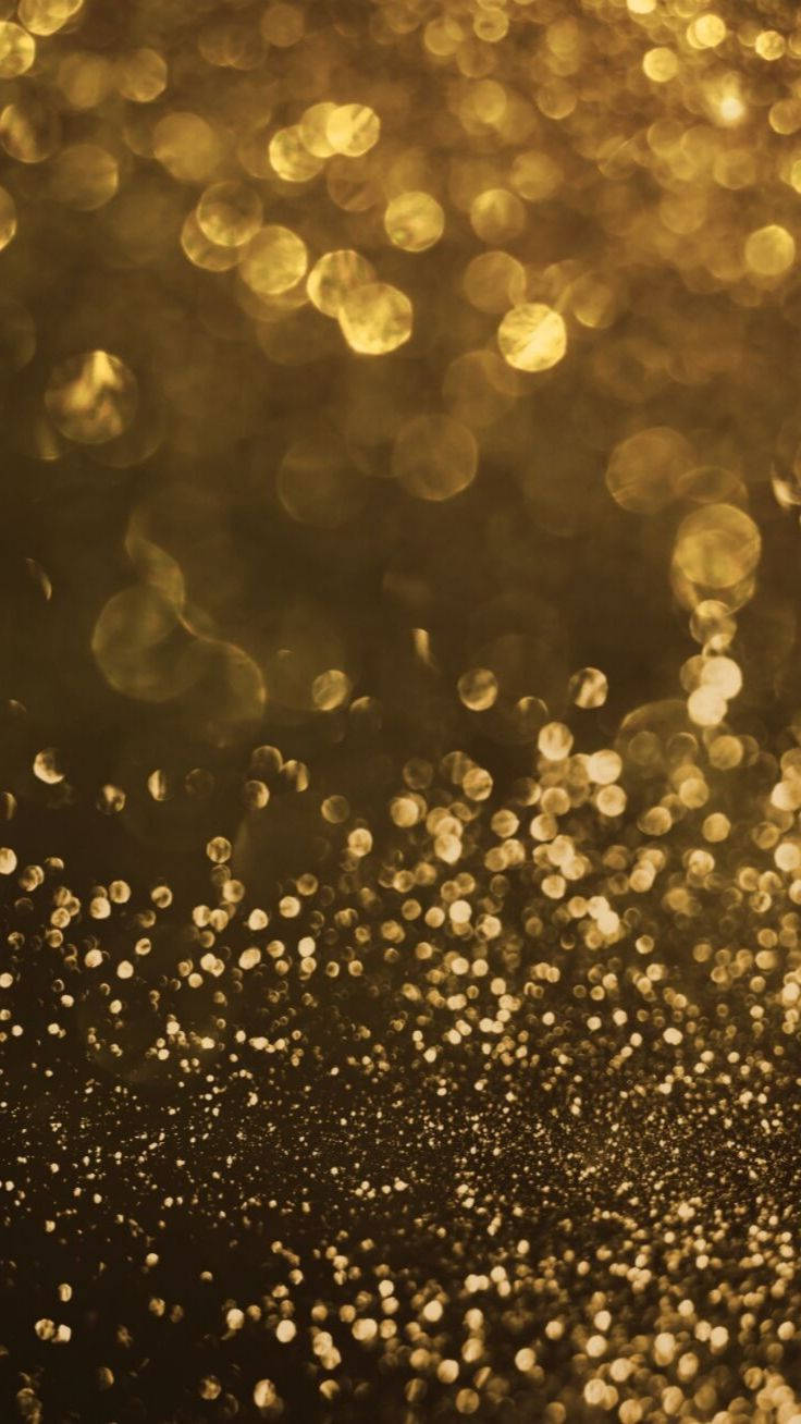 iPhone na may Pangarap na Gintong Kislap Wallpaper