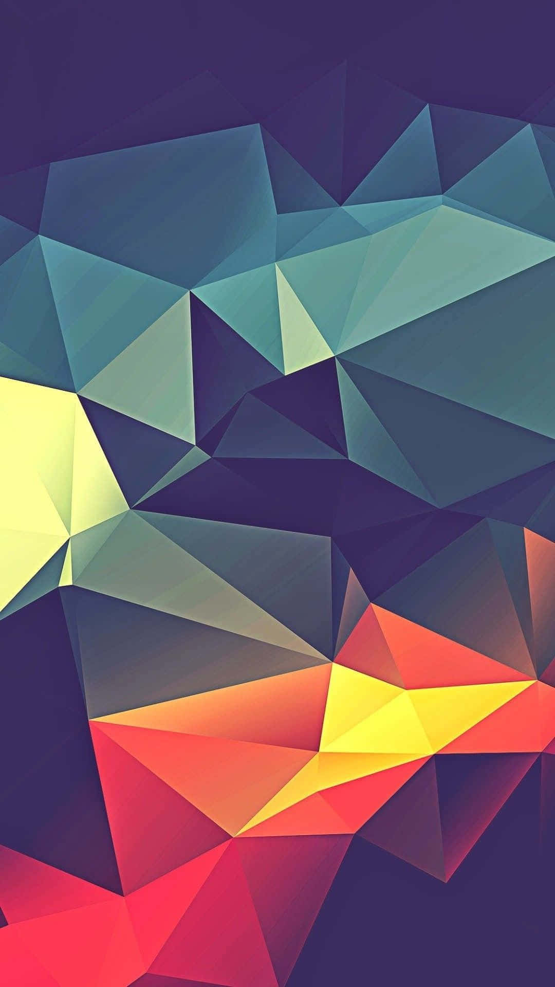 iPhone X Abstract na Mga Hugis Heometriko Wallpaper
