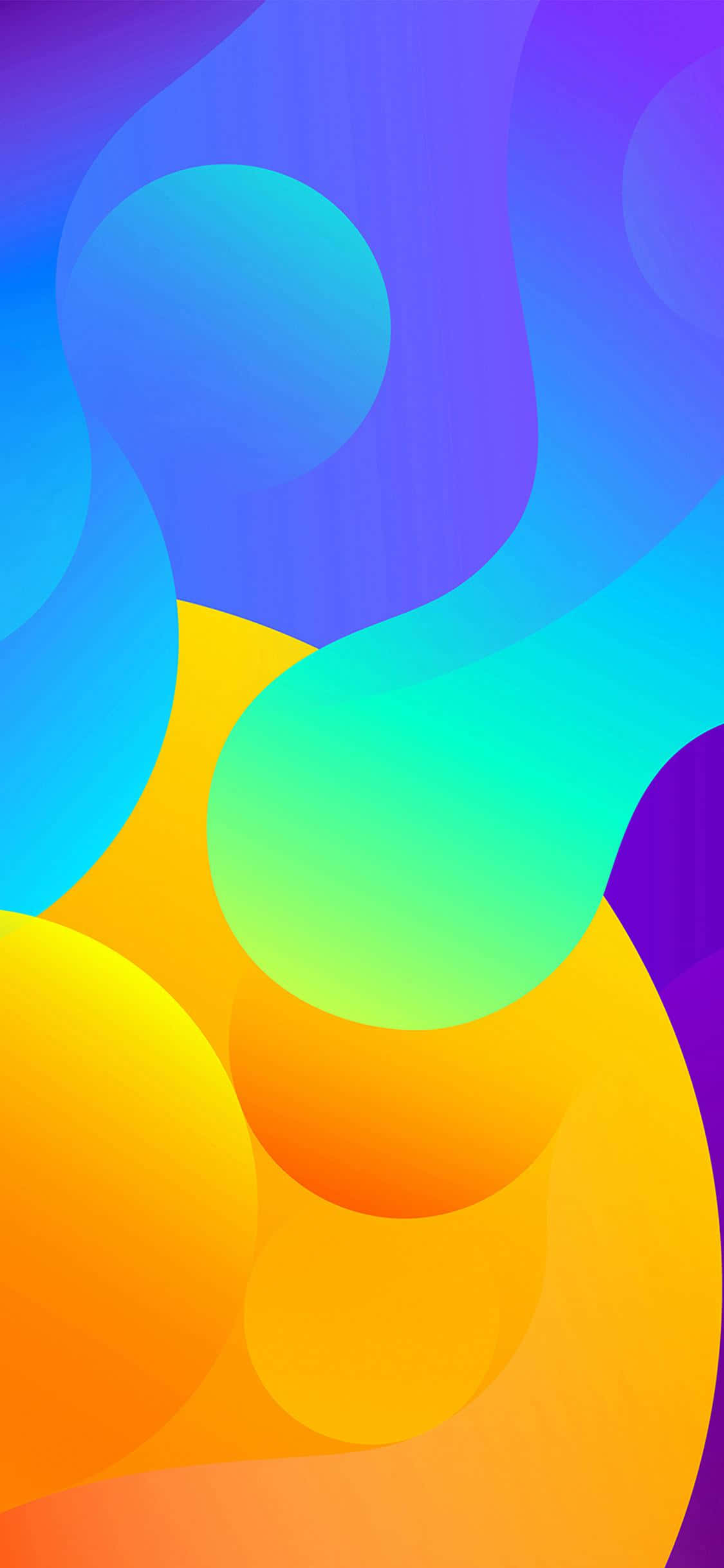 iPhone X Abstract Paint Blobs Wallpaper
