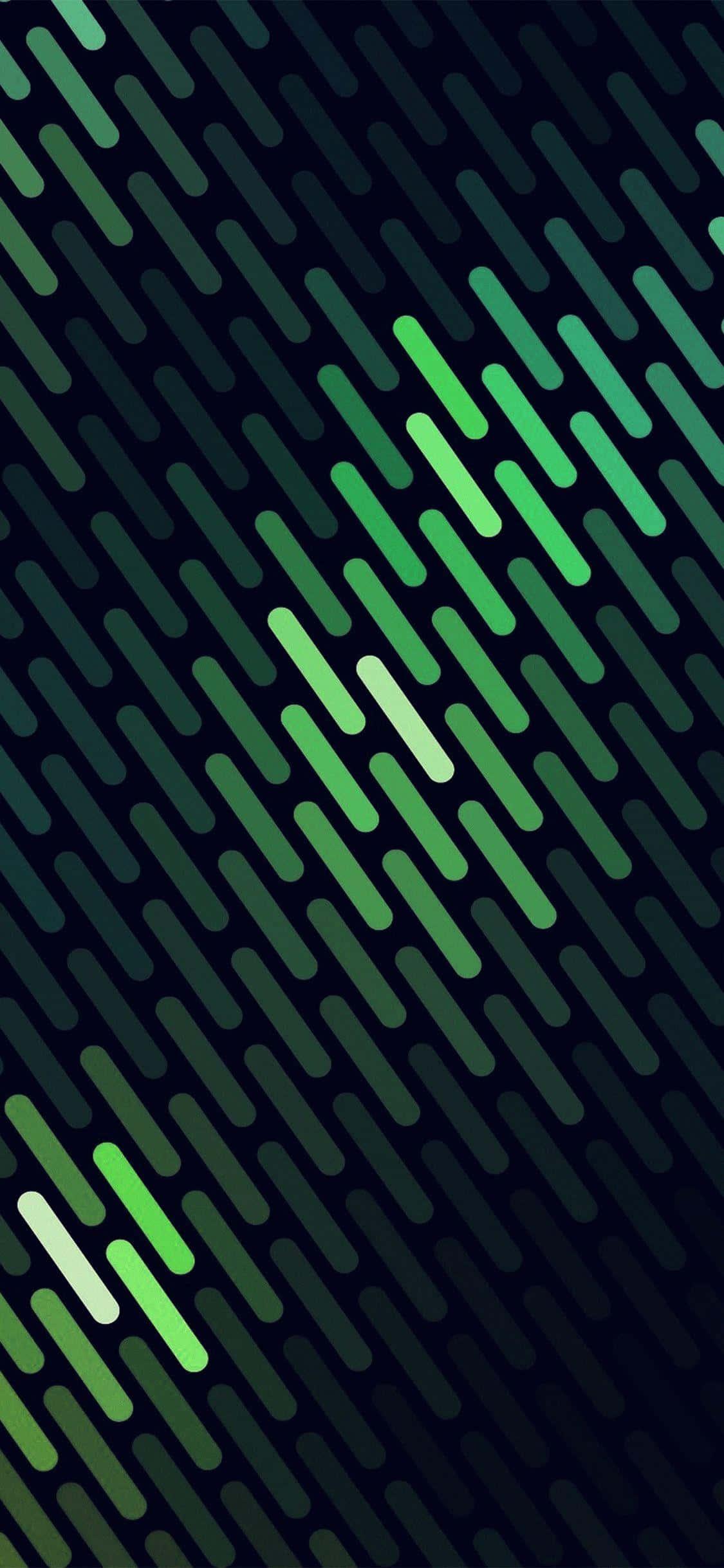 iPhone X Abstraktong Linyang Berde Wallpaper