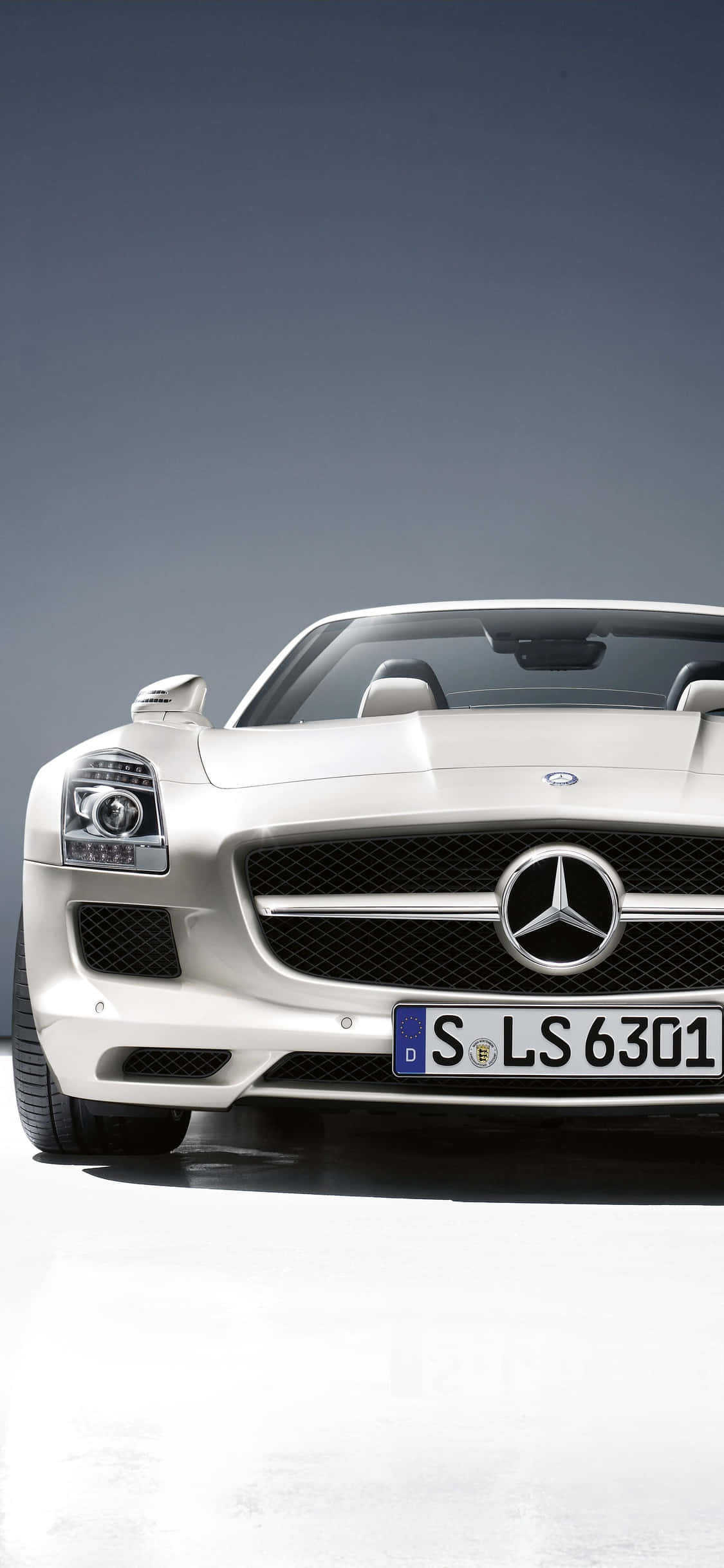 iPhone X Amg Gt-r Background White SLS AMG Wallpaper