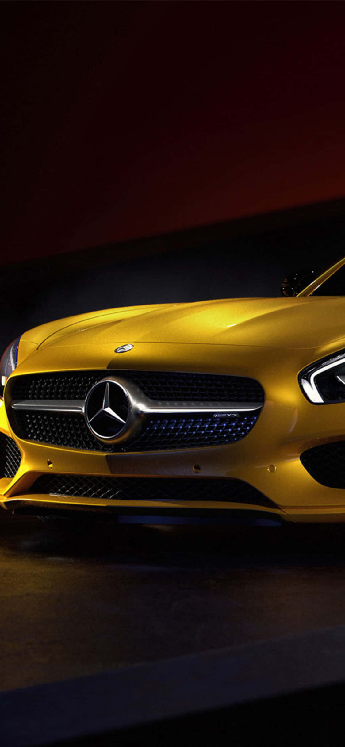 iPhone X Amg Gt-r Background Custard Yellow AMG GT Wallpaper