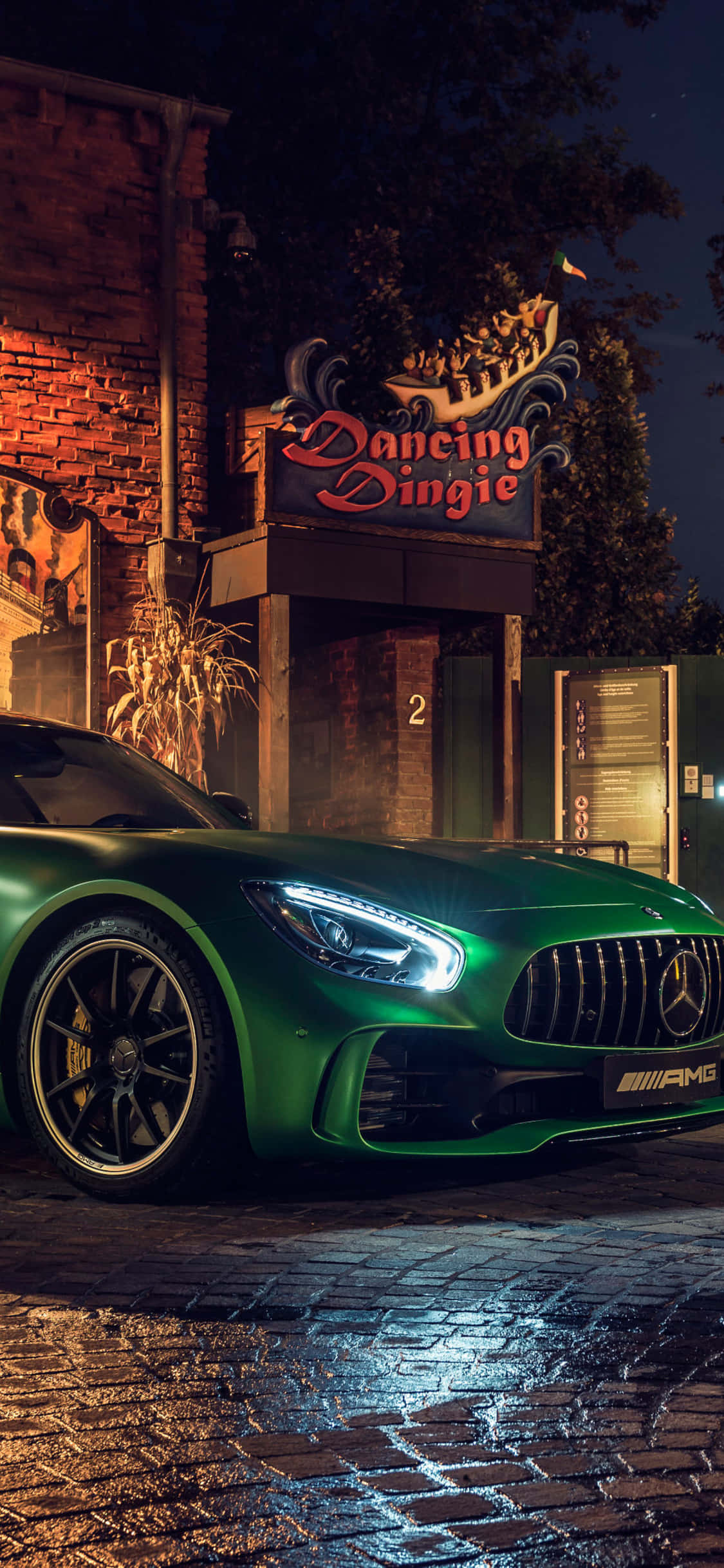 iPhone X Amg Gt-r Background & Green AMG GT Wallpaper