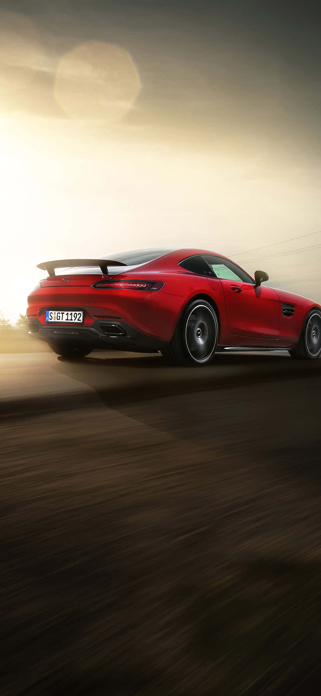 iPhone X Amg Gt-r Background Red Trunk AMG GT Wallpaper