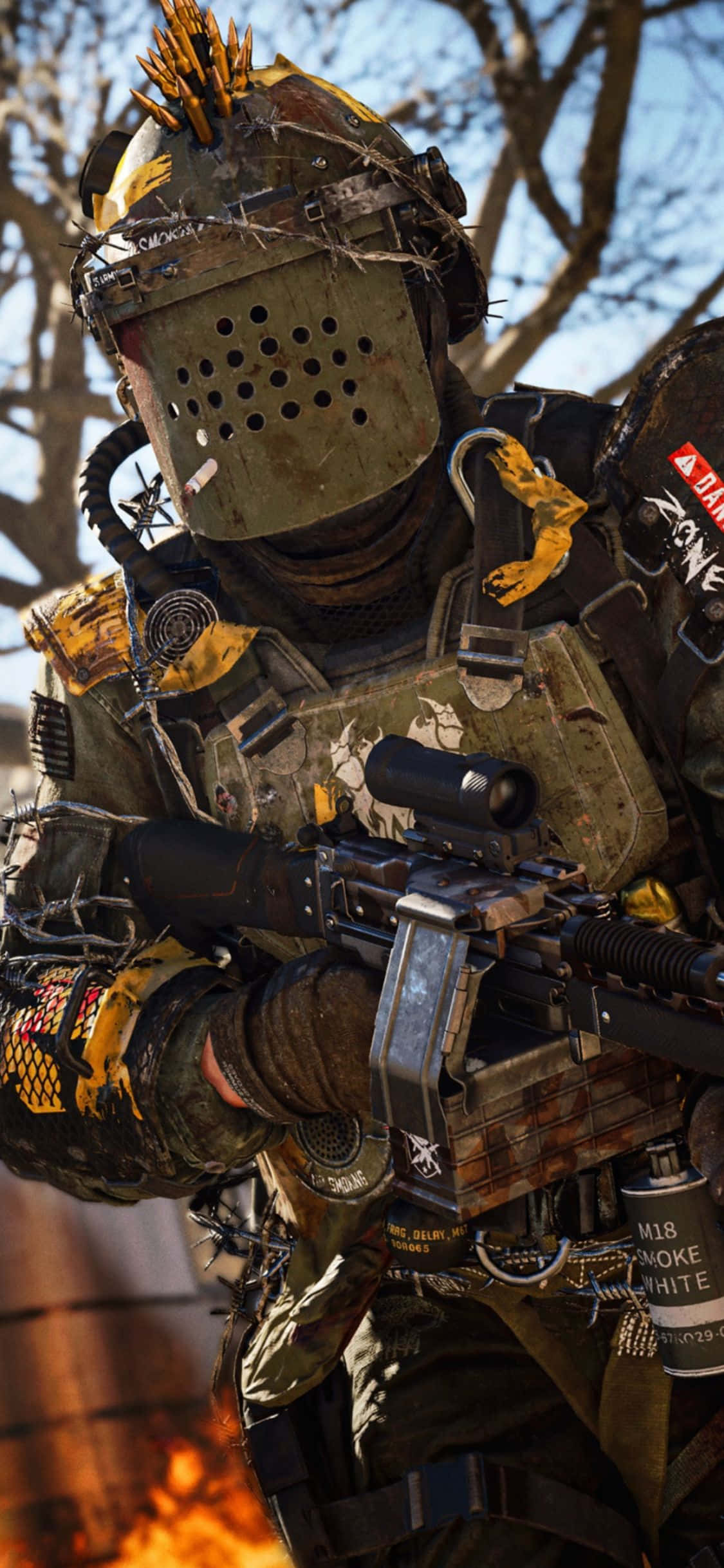iPhone X Call Of Duty Black Ops Cold War Background Soldier Wallpaper