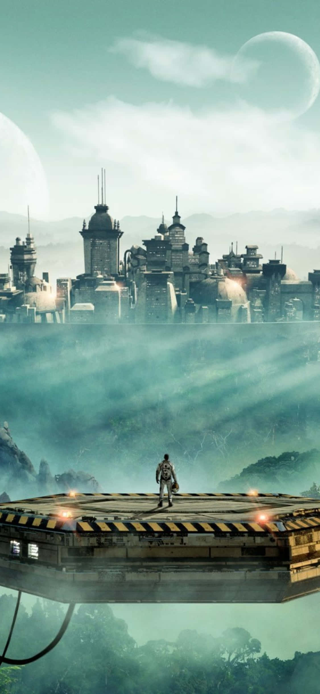 iPhone X Civilization Beyond Earth Background Lumulutang Wallpaper