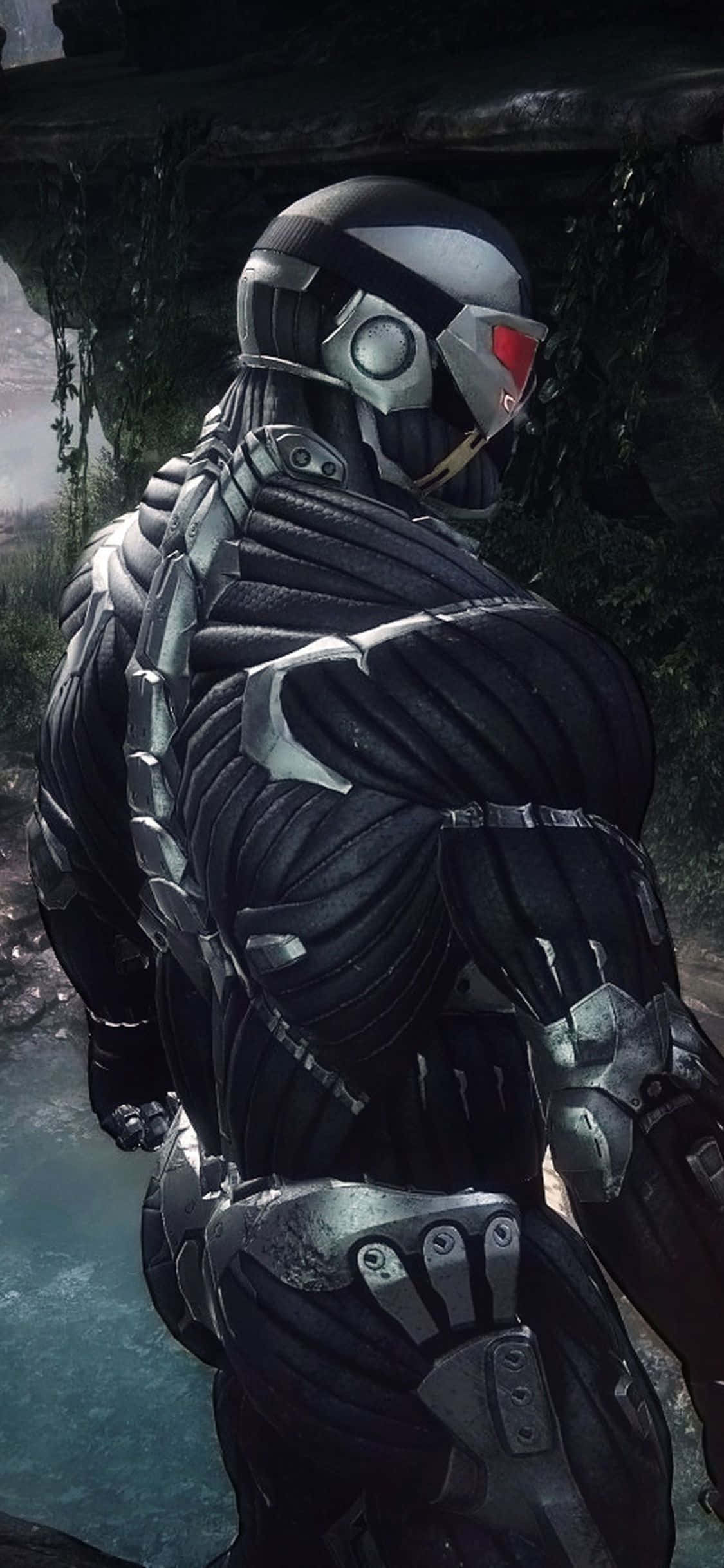 iPhone X Crysis 3 Nanosuit Likod Background Wallpaper