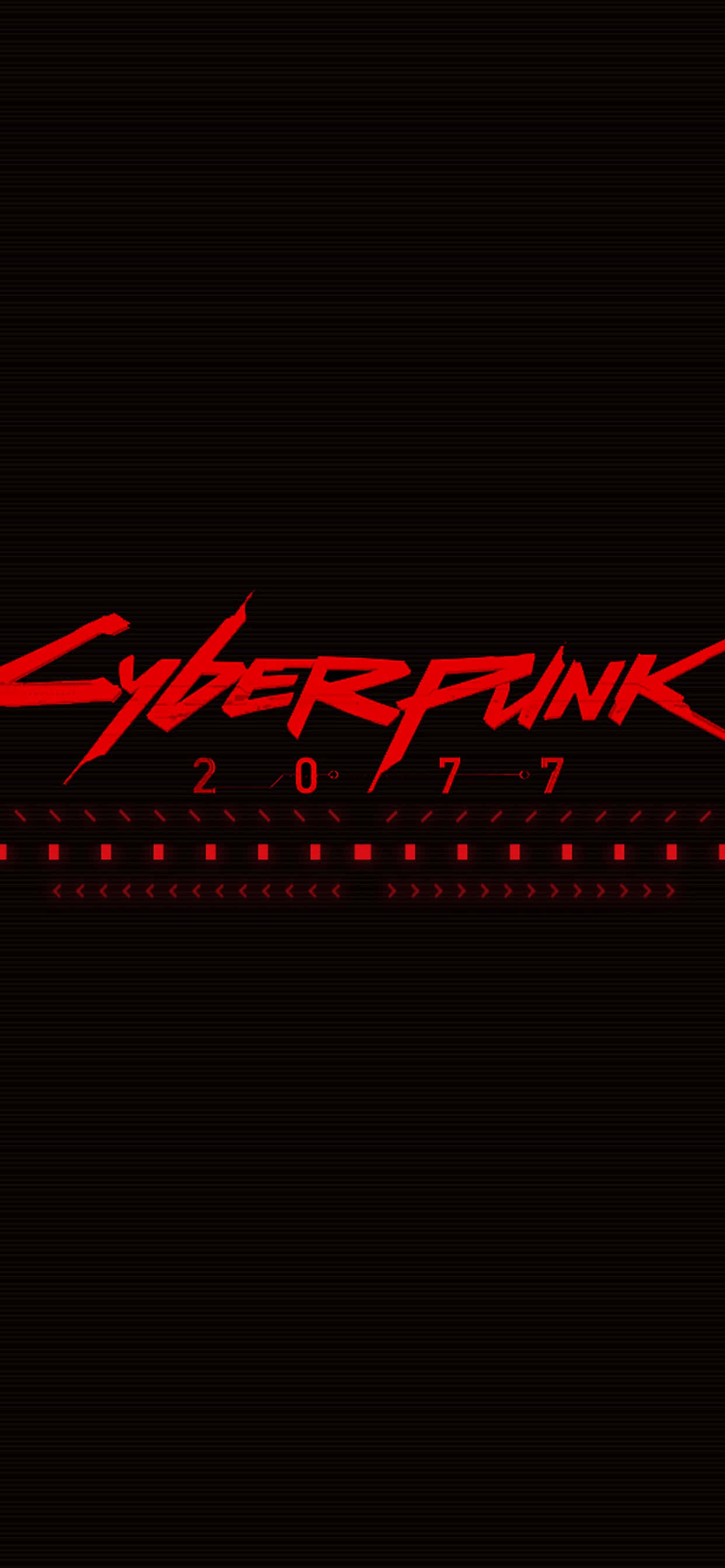 iPhone X Cyberpunk 2077 Background Red Poster Wallpaper