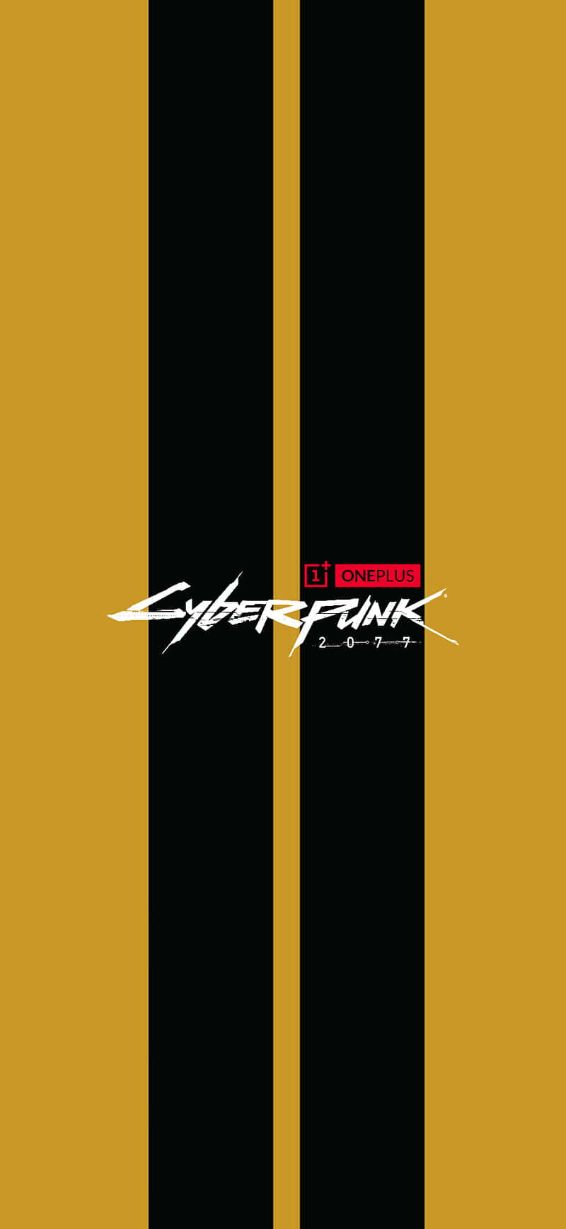 iPhone X Cyberpunk 2077 Background Yellow With Black Stripes Wallpaper