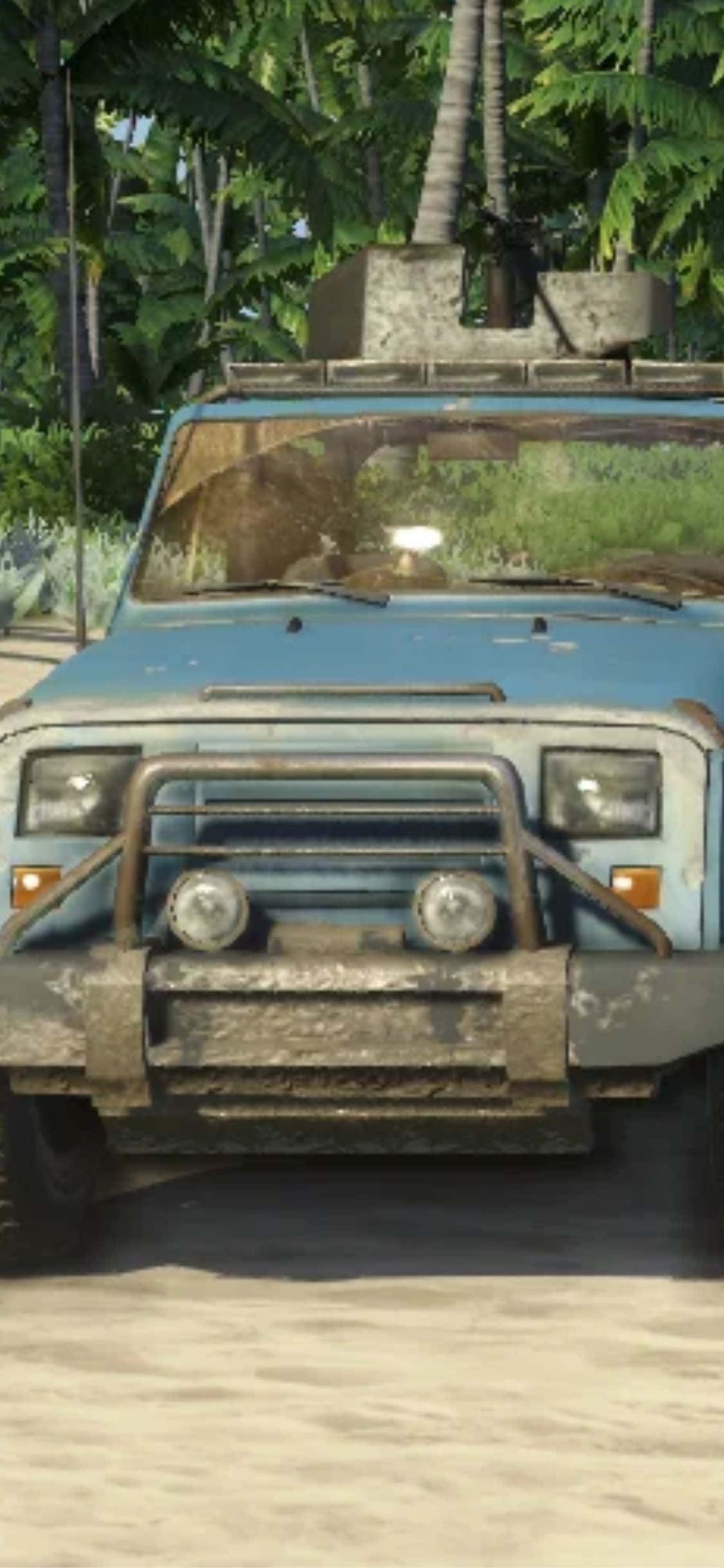 iPhone X Far Cry 3 Technical Truck Background Wallpaper