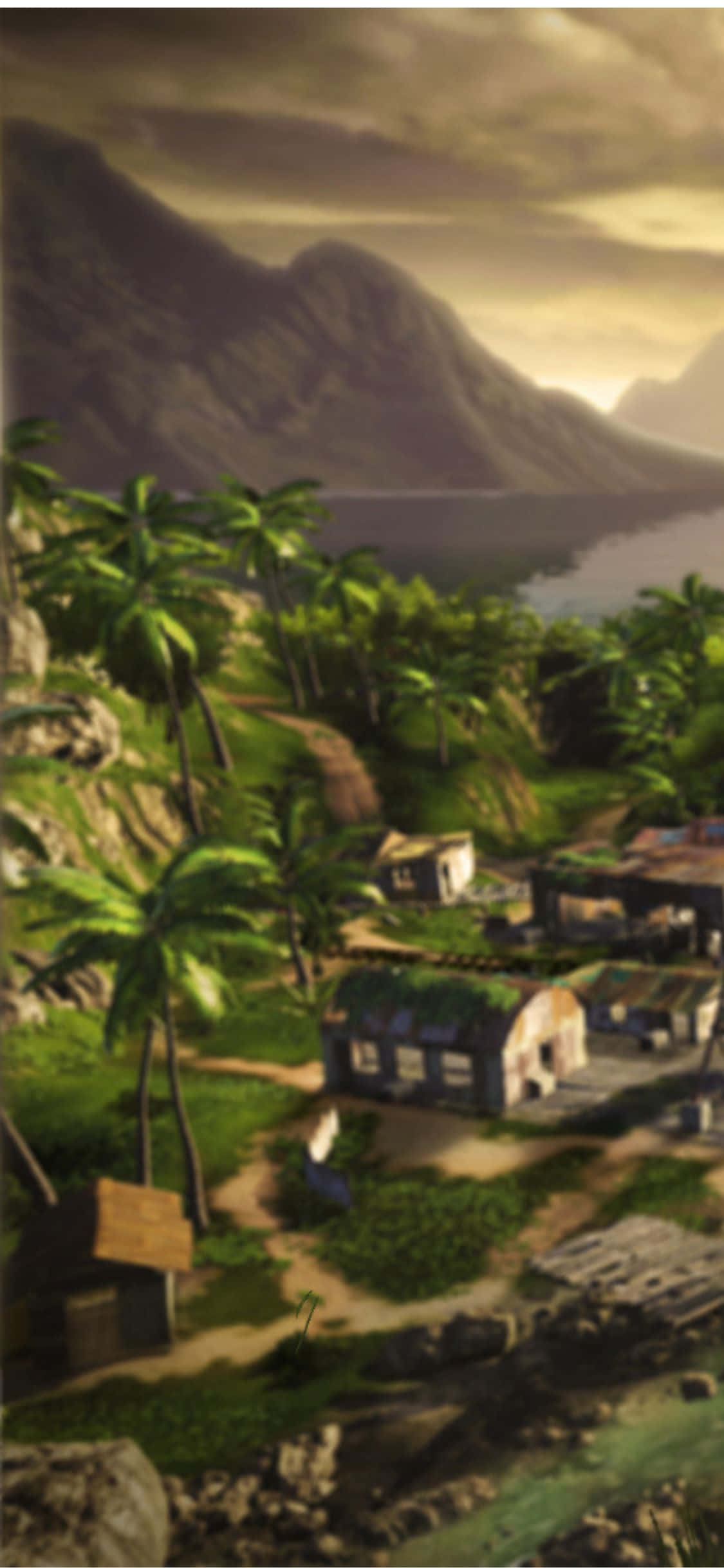 iPhone X Far Cry 3 Village Background Wallpaper