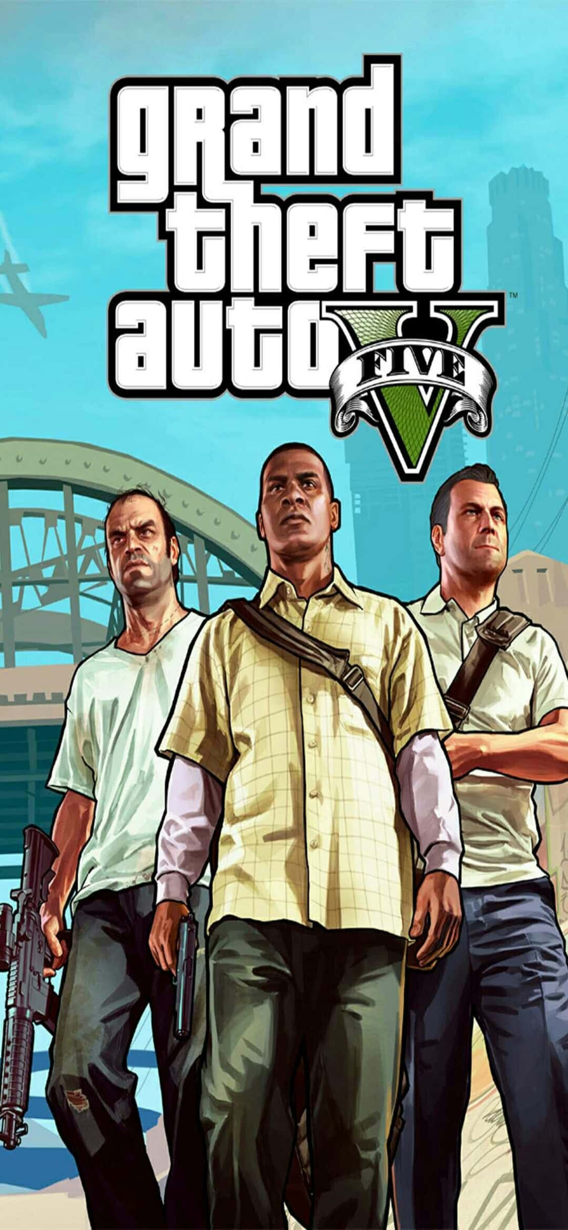 iPhone X Grand Theft Auto V Background at Protagonist Wallpaper