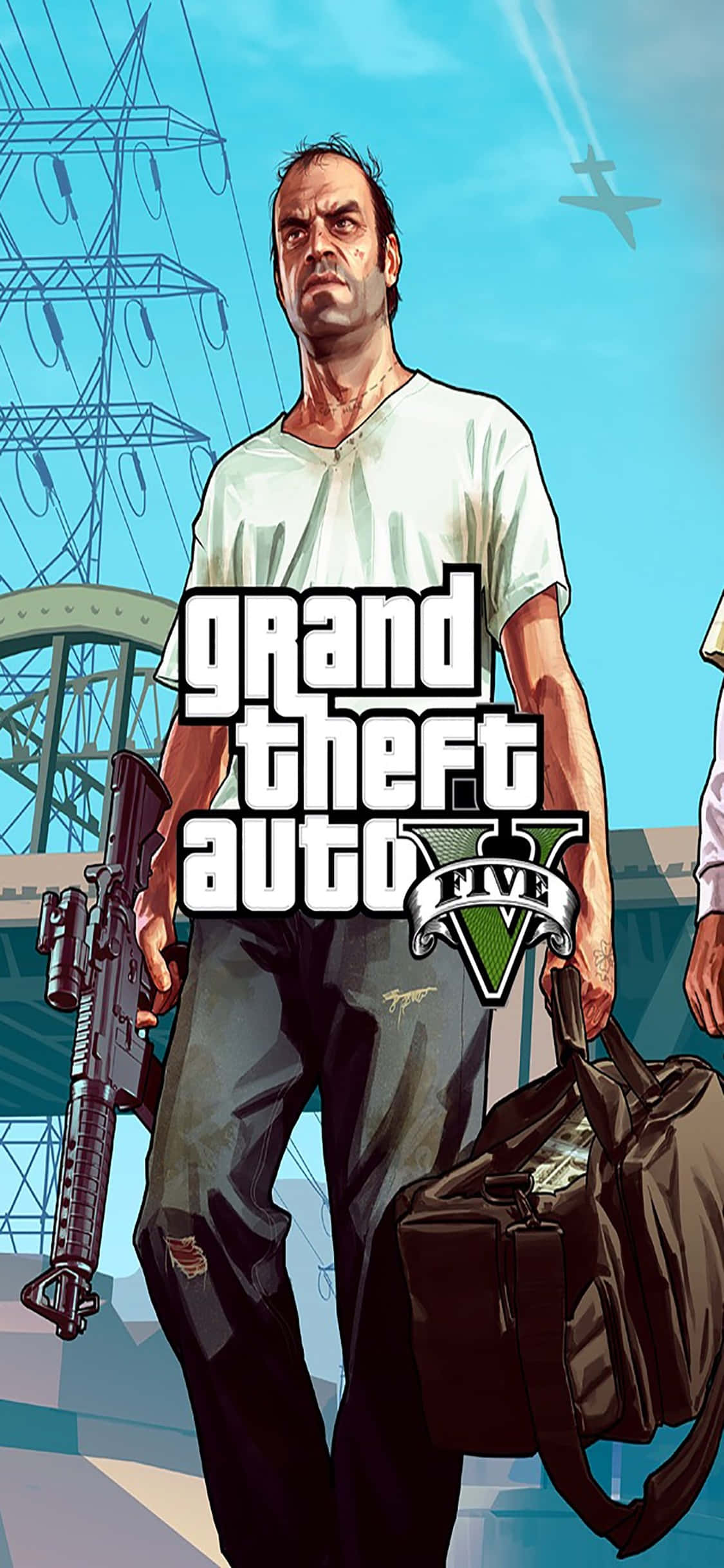 iPhone X Grand Theft Auto V Background Trevor & Bag Wallpaper