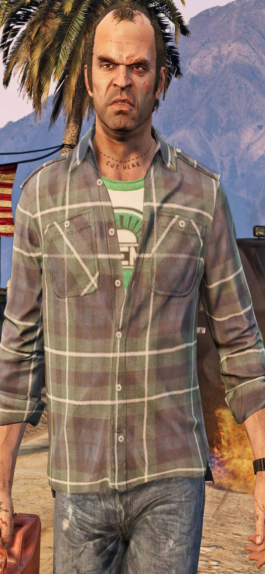 iPhone X Grand Theft Auto V Background Trevor sa Polo Wallpaper