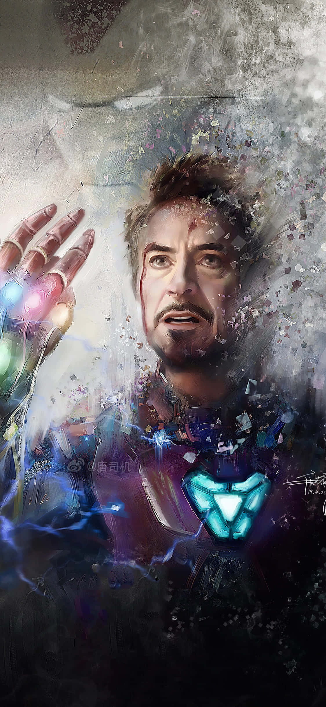iPhone X Iron Man Background Iron Man Fading Away Wallpaper
