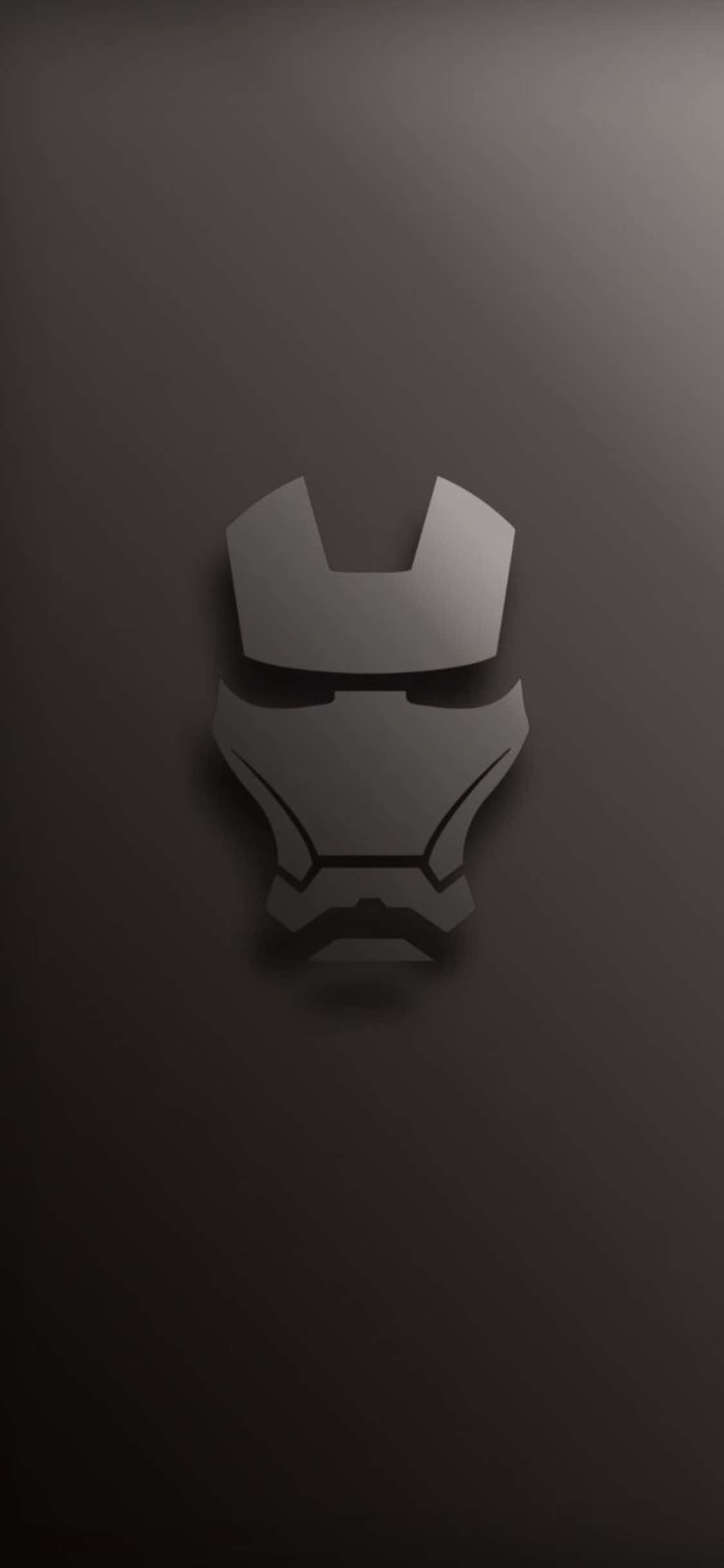 iPhone X Iron Man Background Grey Concrete Texture Wallpaper
