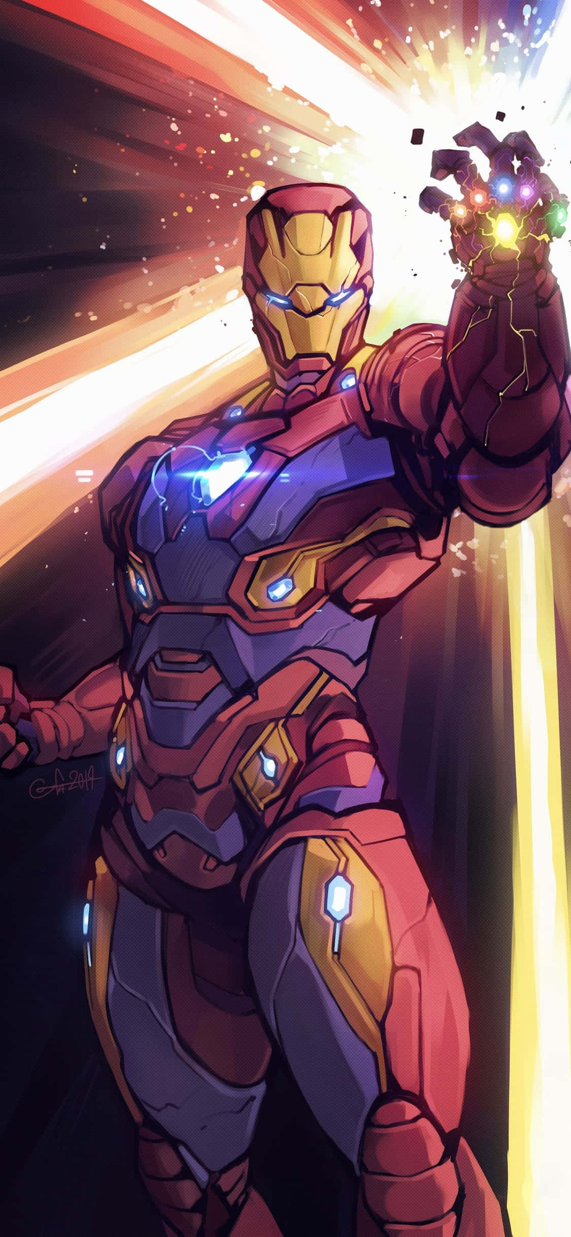 iPhone X Iron Man Background Iron Man May Infinity Stones Wallpaper