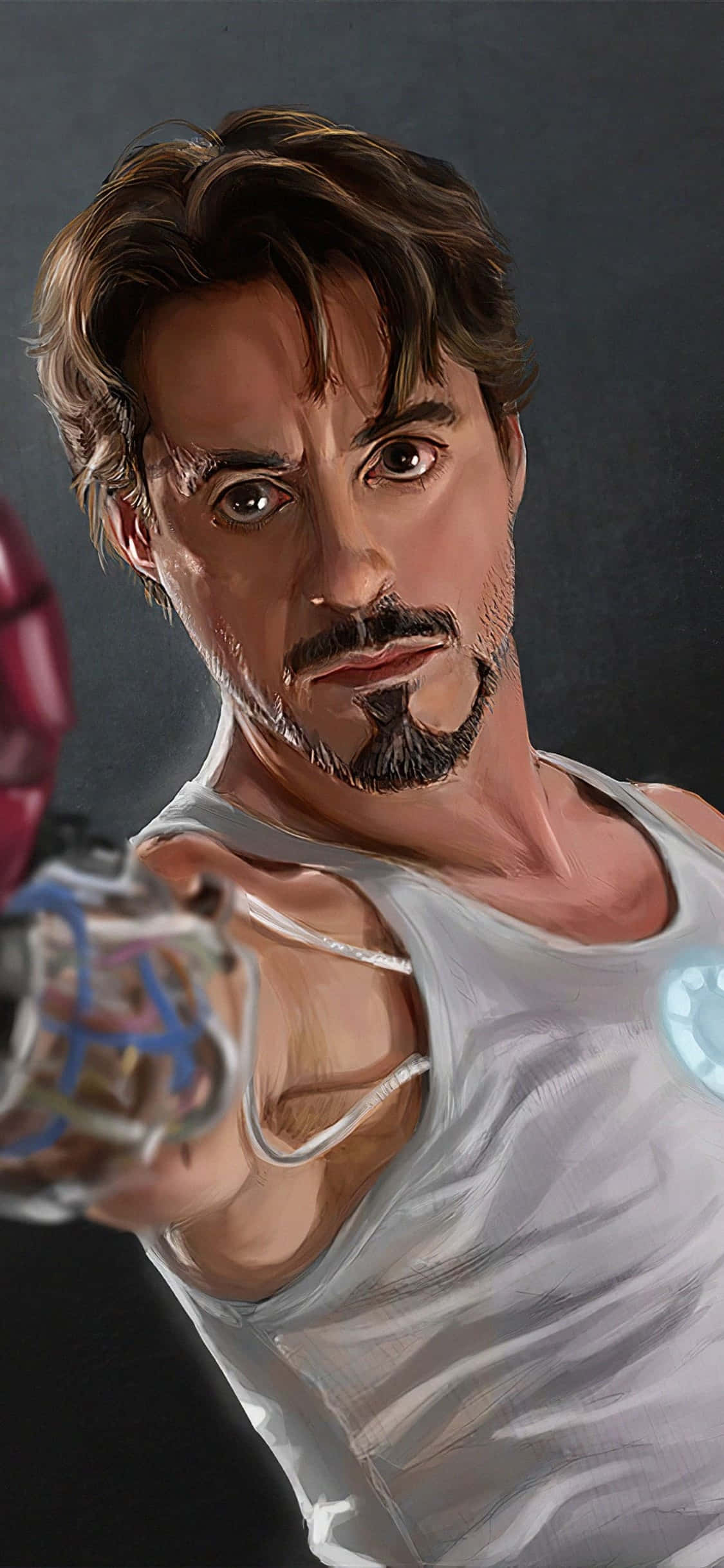 iPhone X Iron Man Background Tony Stark With Out His Suit Wallpaper
