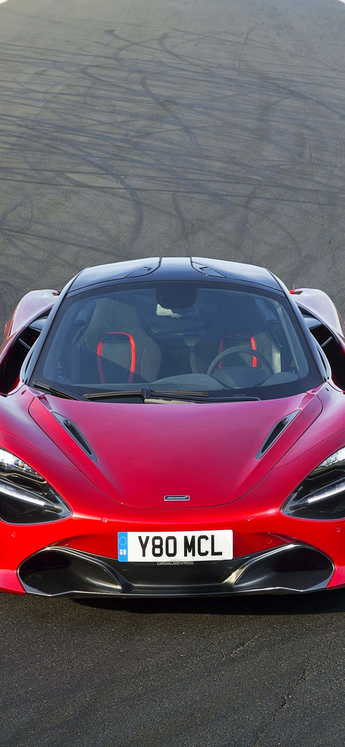 iPhone X Mclaren 720s Eye Socket Background Wallpaper