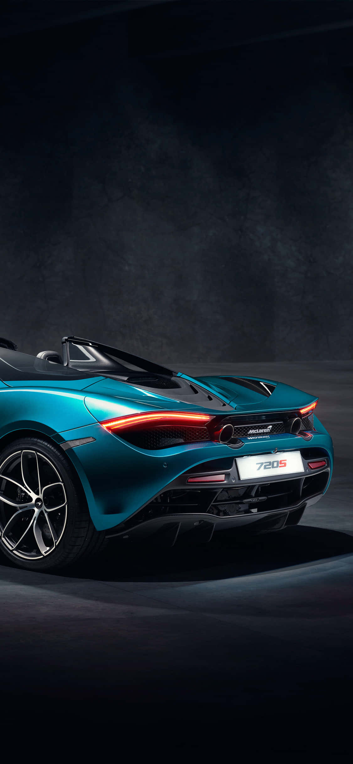 iPhone X Mclaren 720s Spider Pista Background Wallpaper